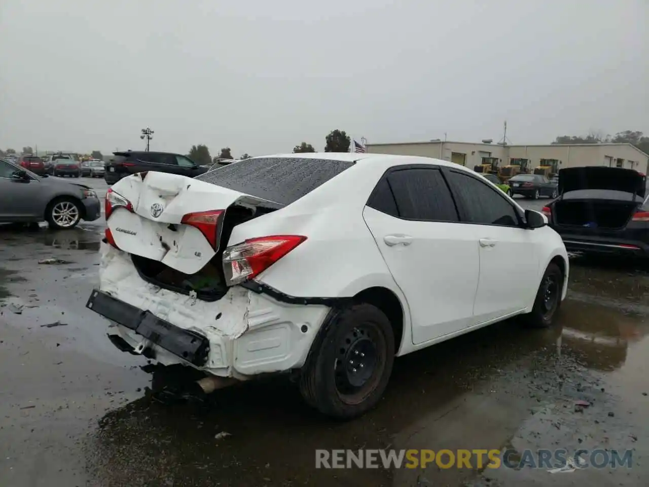 4 Photograph of a damaged car 5YFBURHE5KP864472 TOYOTA COROLLA 2019