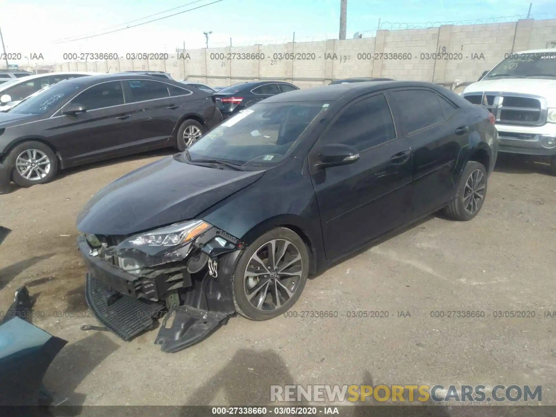 2 Photograph of a damaged car 5YFBURHE5KP864486 TOYOTA COROLLA 2019