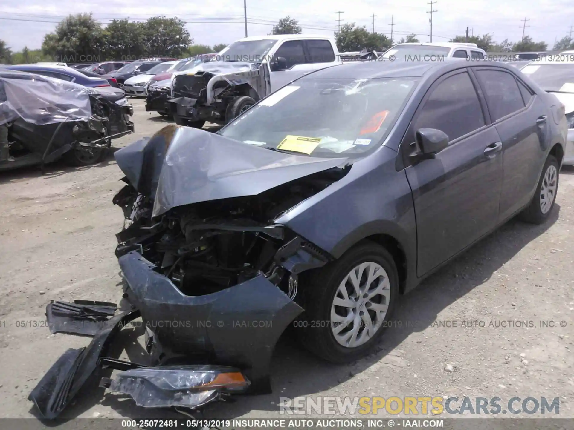 2 Photograph of a damaged car 5YFBURHE5KP864696 TOYOTA COROLLA 2019