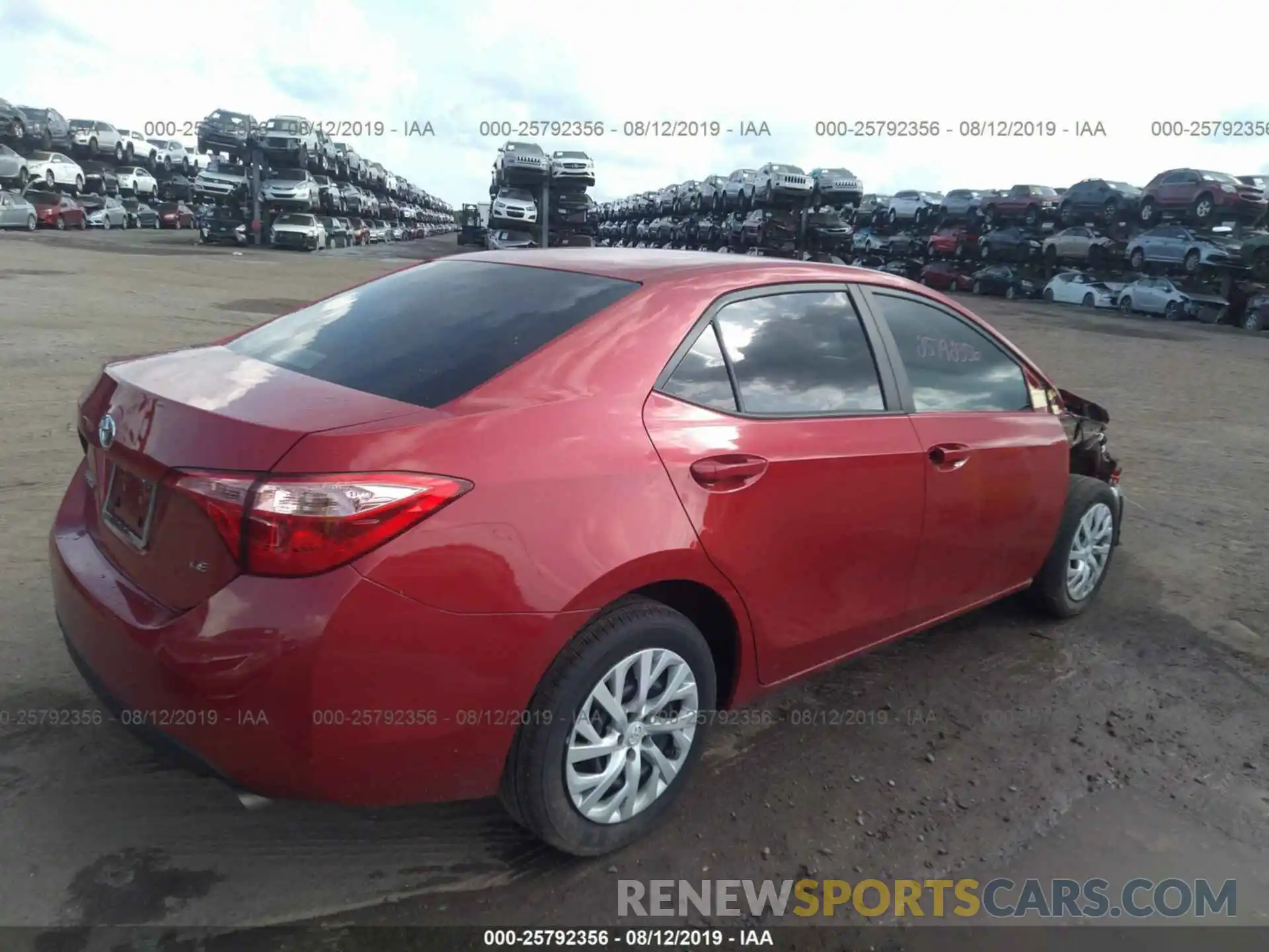 4 Photograph of a damaged car 5YFBURHE5KP865072 TOYOTA COROLLA 2019