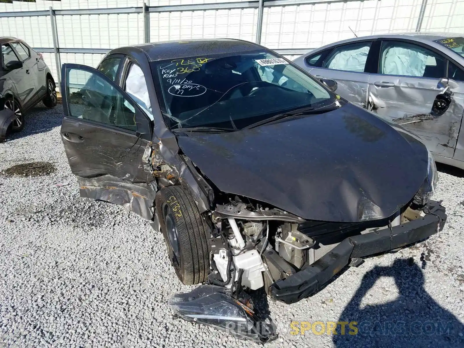 1 Photograph of a damaged car 5YFBURHE5KP865685 TOYOTA COROLLA 2019