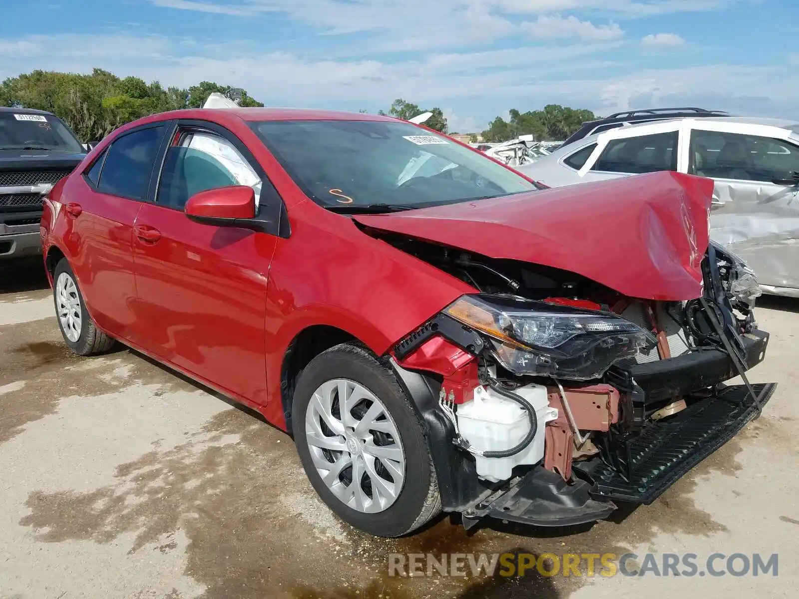 1 Photograph of a damaged car 5YFBURHE5KP866805 TOYOTA COROLLA 2019