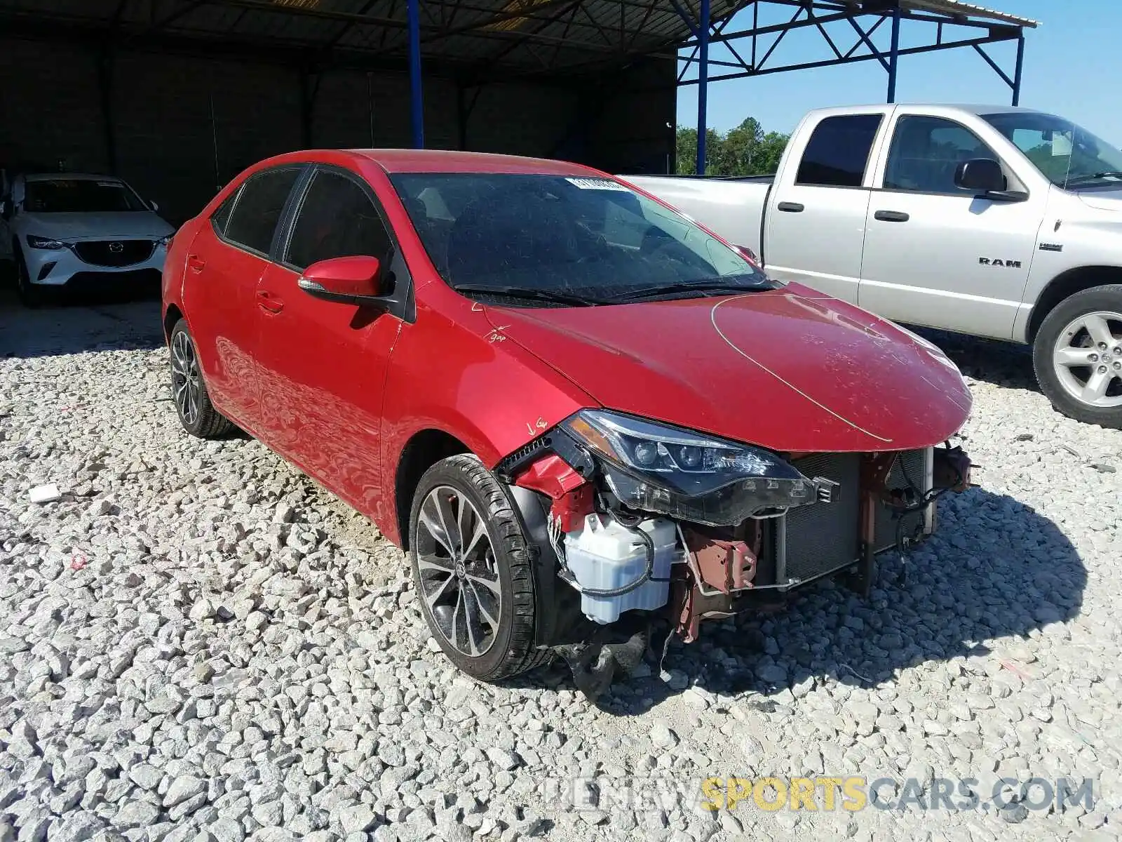 1 Photograph of a damaged car 5YFBURHE5KP866870 TOYOTA COROLLA 2019