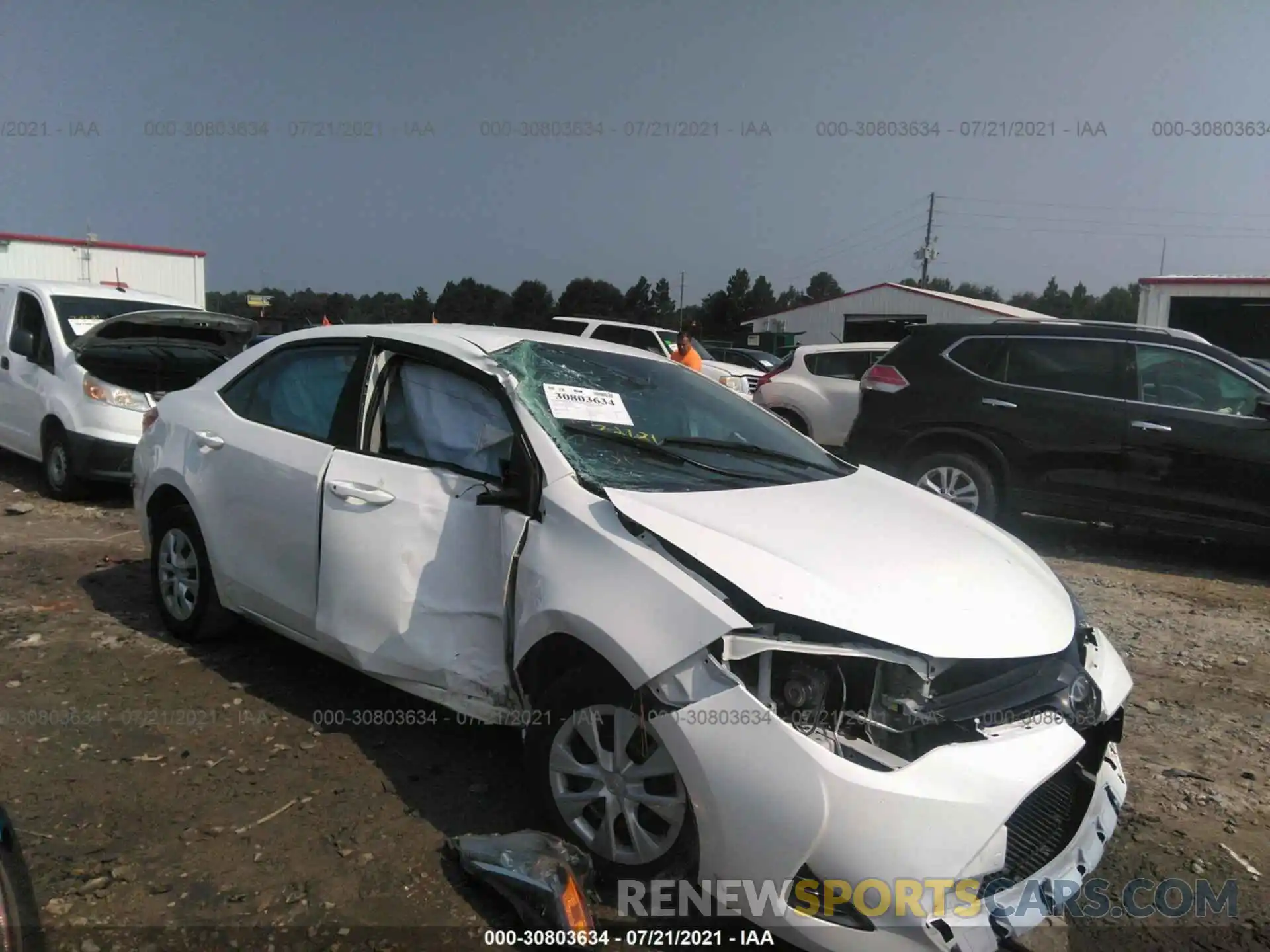 1 Photograph of a damaged car 5YFBURHE5KP867470 TOYOTA COROLLA 2019