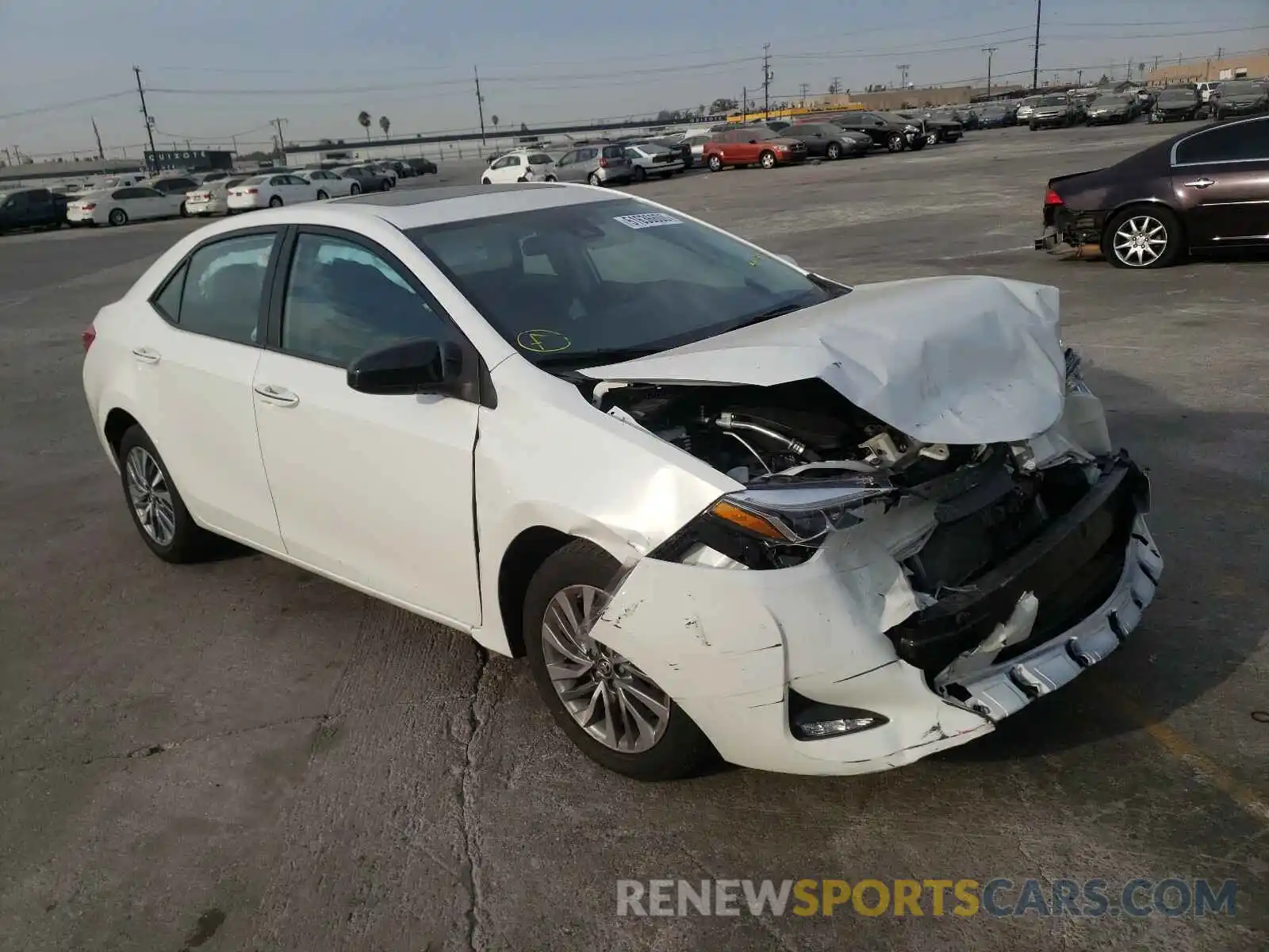 1 Photograph of a damaged car 5YFBURHE5KP868084 TOYOTA COROLLA 2019