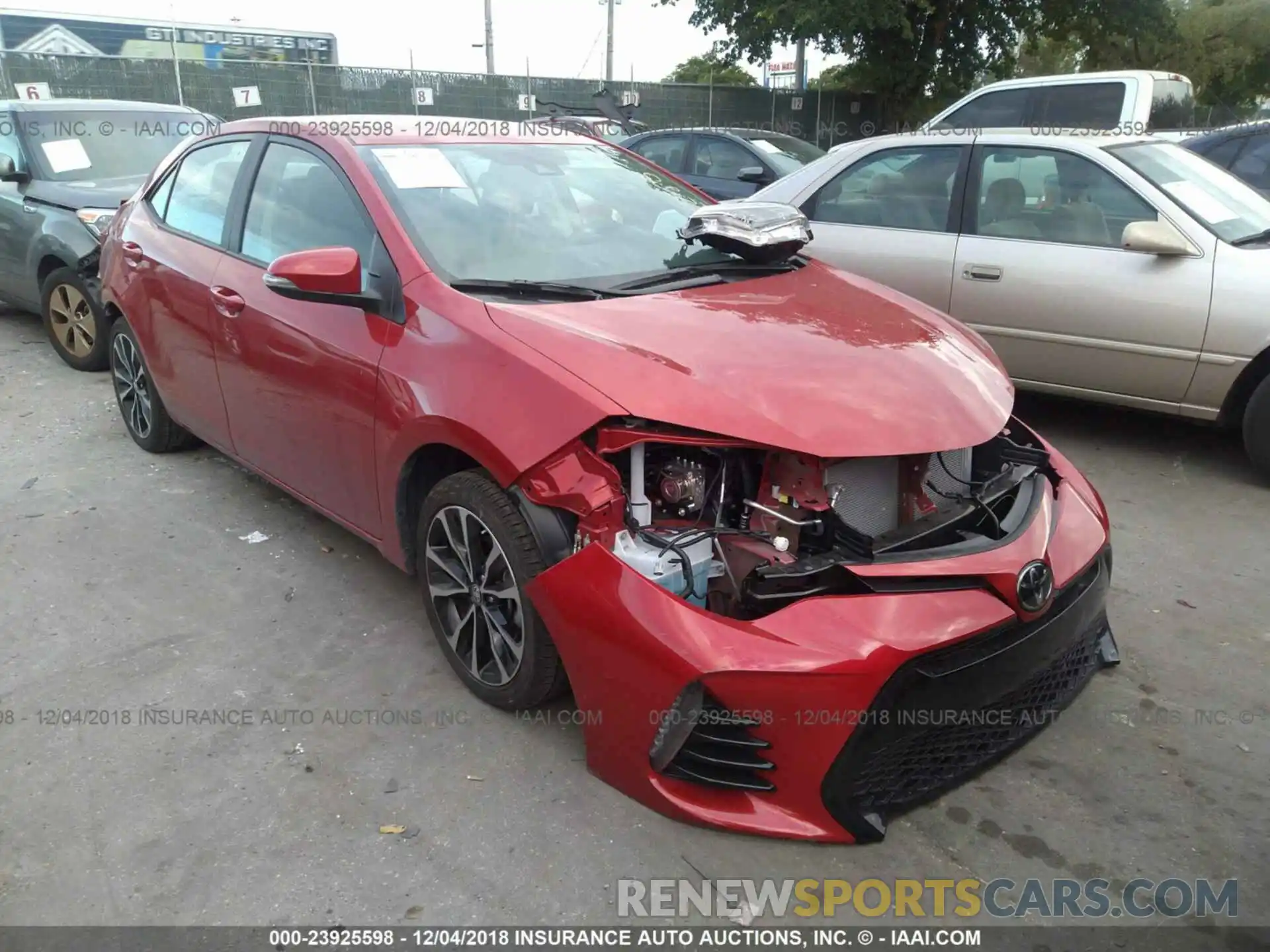 1 Photograph of a damaged car 5YFBURHE5KP868280 TOYOTA COROLLA 2019