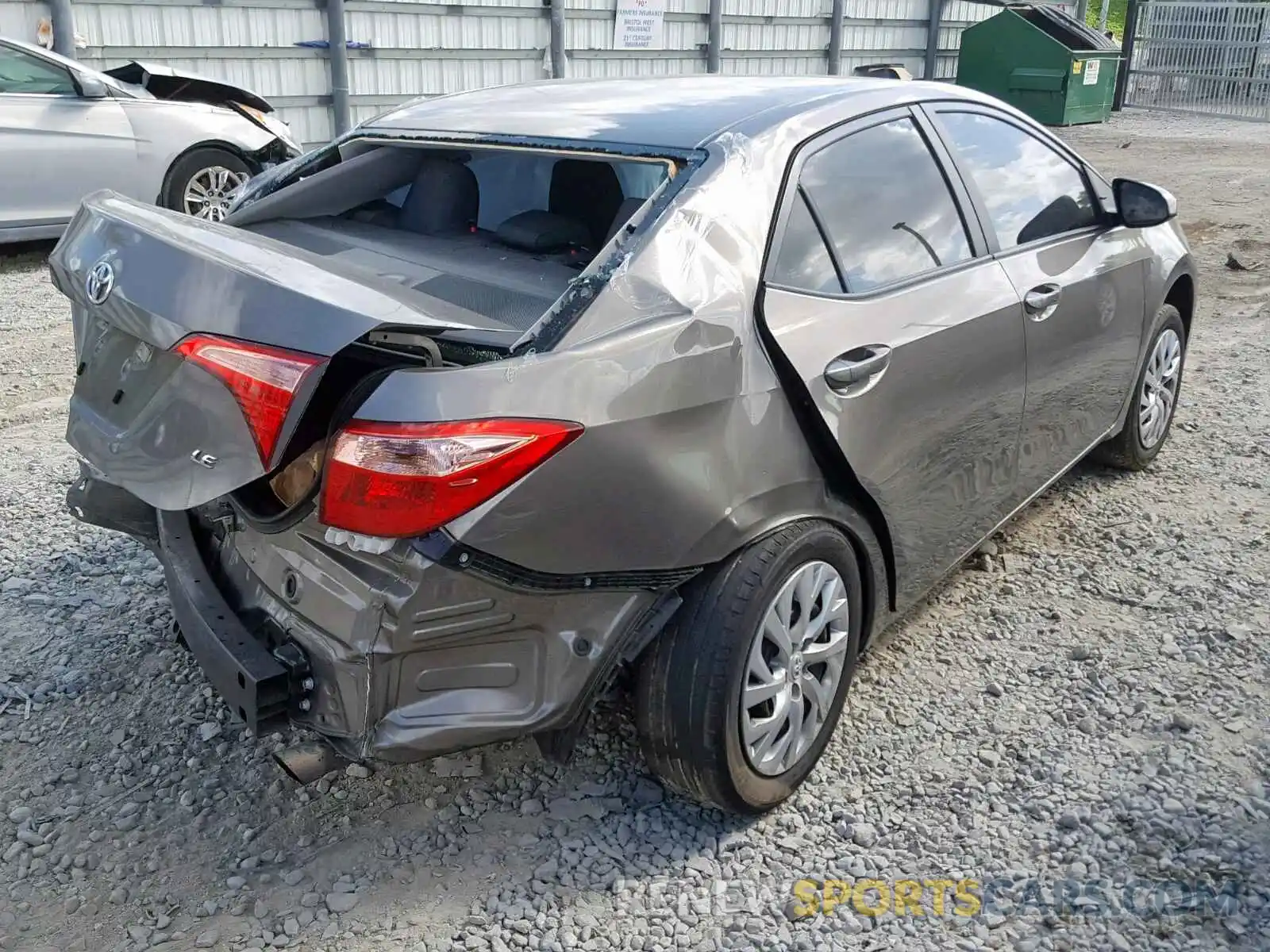 4 Photograph of a damaged car 5YFBURHE5KP868604 TOYOTA COROLLA 2019