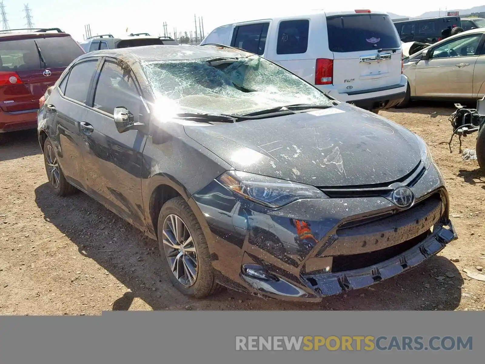 1 Photograph of a damaged car 5YFBURHE5KP868702 TOYOTA COROLLA 2019