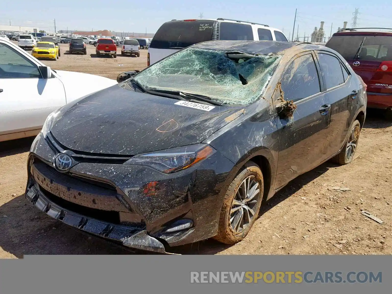 2 Photograph of a damaged car 5YFBURHE5KP868702 TOYOTA COROLLA 2019