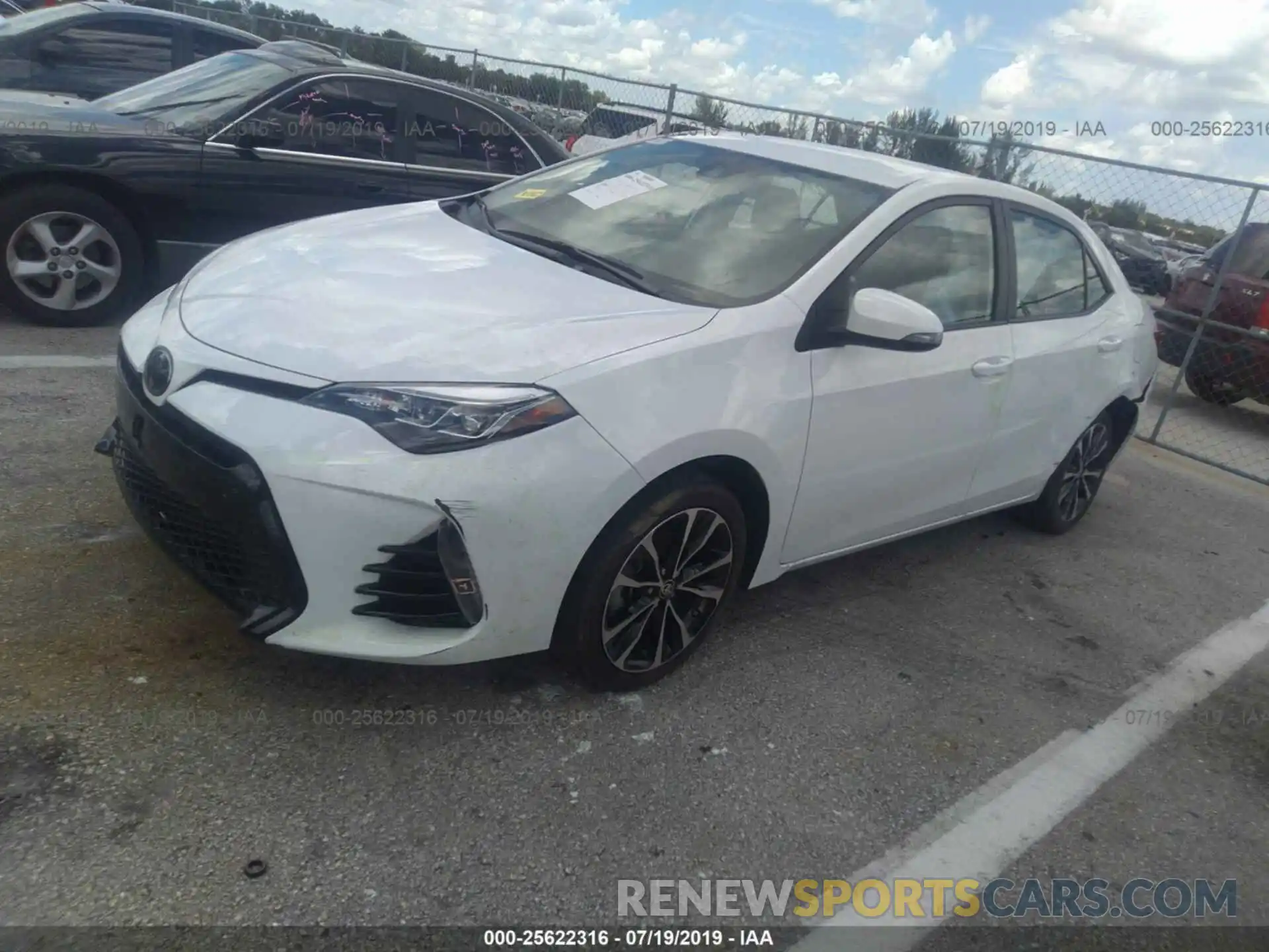 2 Photograph of a damaged car 5YFBURHE5KP868764 TOYOTA COROLLA 2019