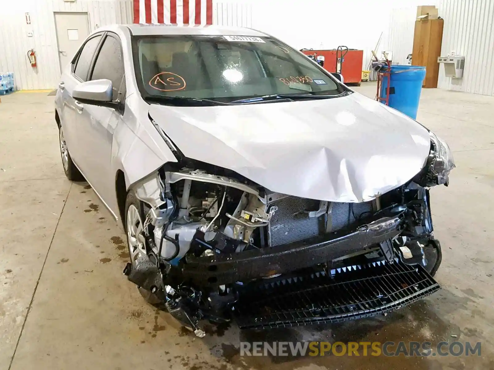 1 Photograph of a damaged car 5YFBURHE5KP869350 TOYOTA COROLLA 2019