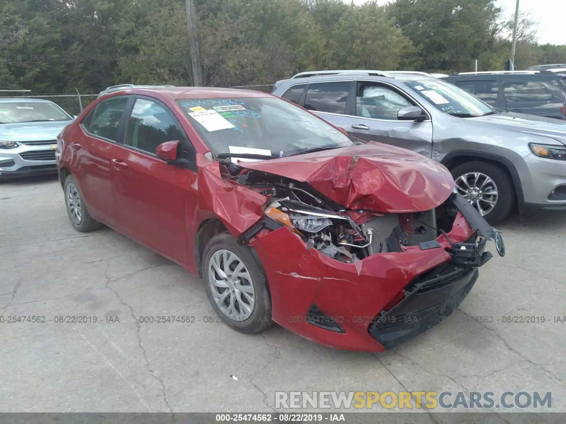 1 Photograph of a damaged car 5YFBURHE5KP870451 TOYOTA COROLLA 2019