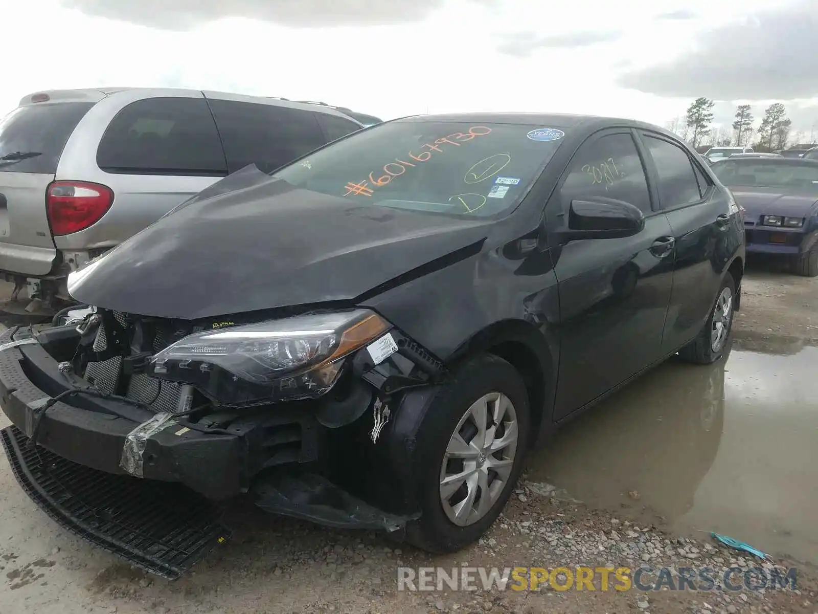 2 Photograph of a damaged car 5YFBURHE5KP870546 TOYOTA COROLLA 2019