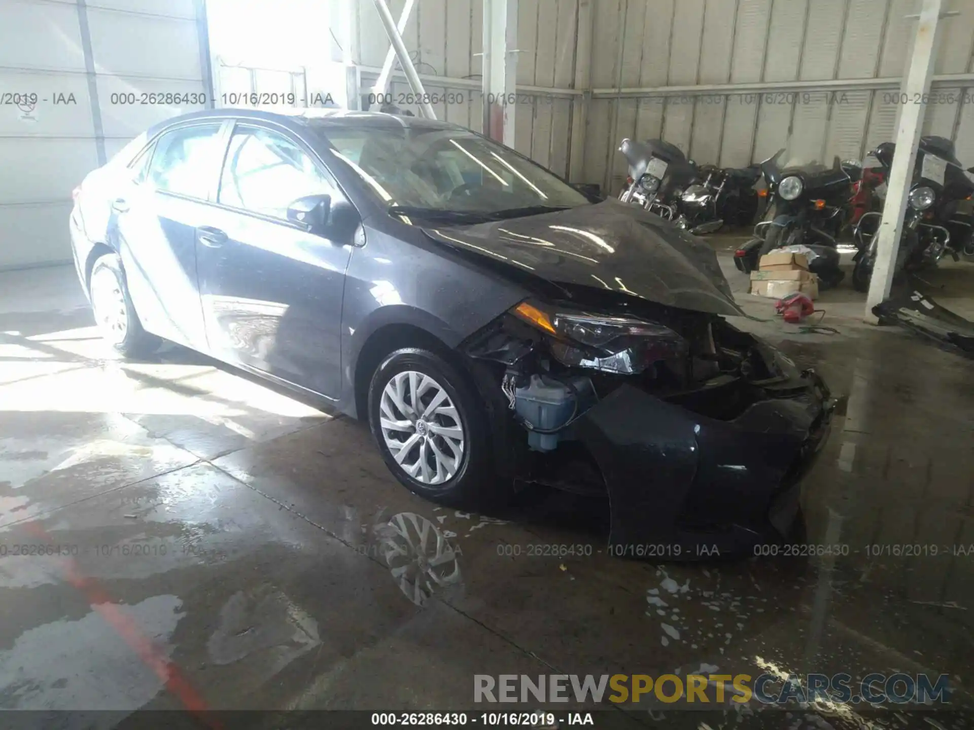 1 Photograph of a damaged car 5YFBURHE5KP871244 TOYOTA COROLLA 2019