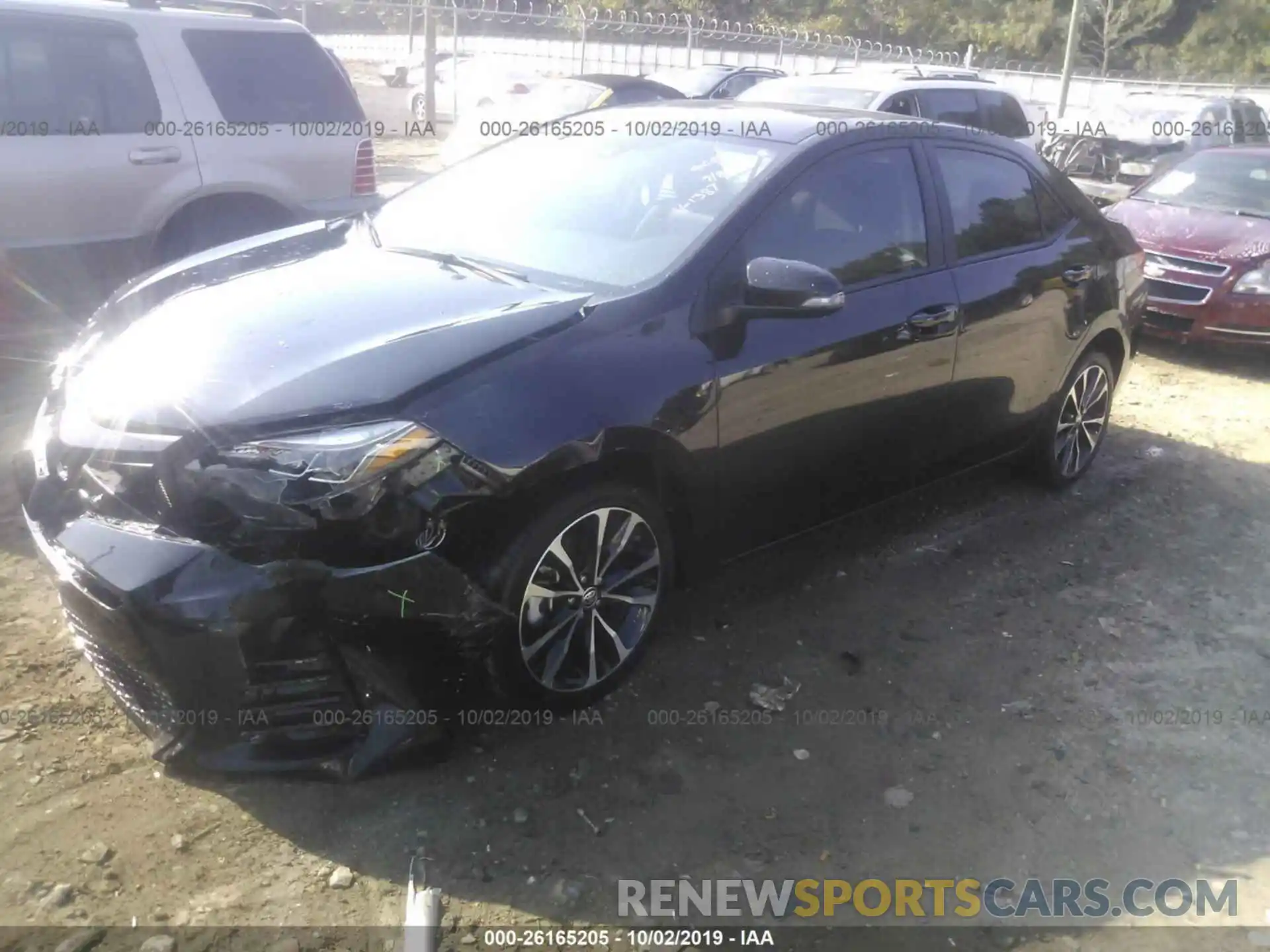 2 Photograph of a damaged car 5YFBURHE5KP871387 TOYOTA COROLLA 2019