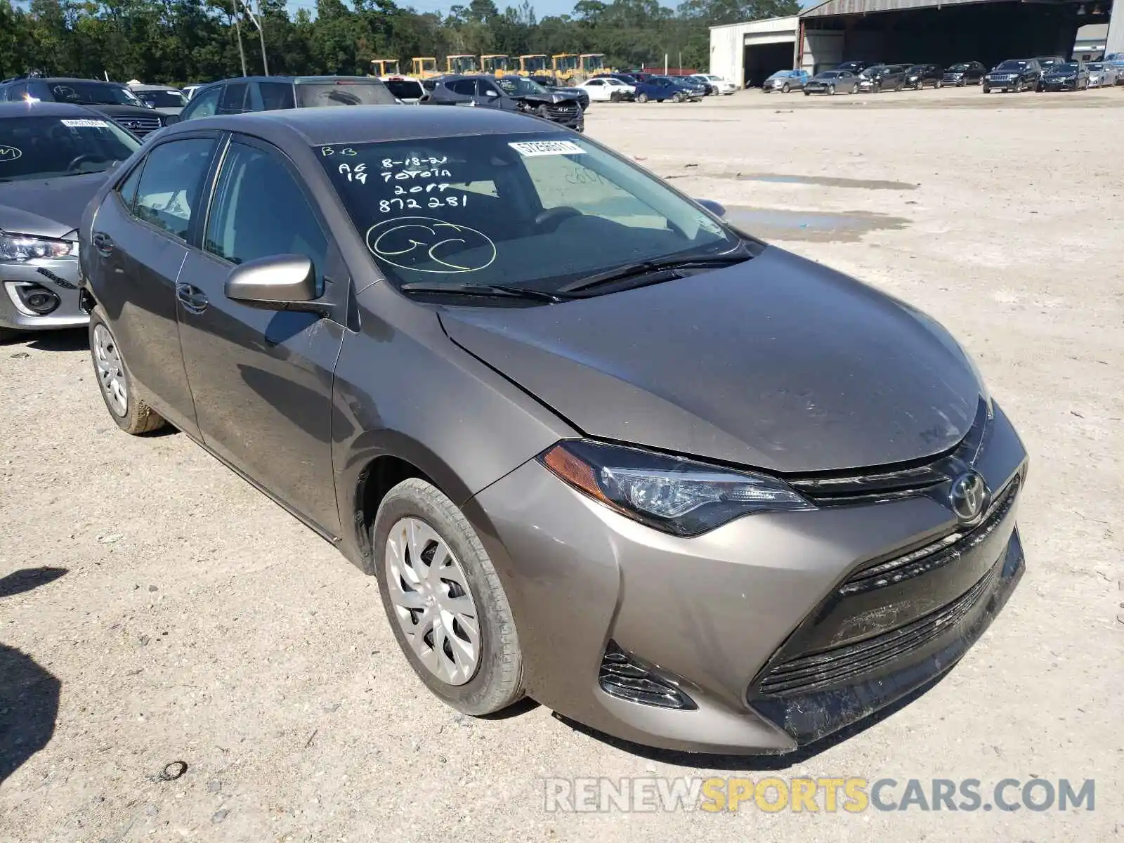 1 Photograph of a damaged car 5YFBURHE5KP872281 TOYOTA COROLLA 2019