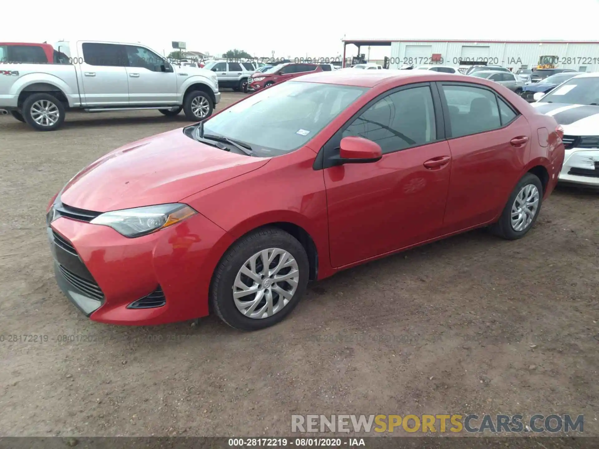 2 Photograph of a damaged car 5YFBURHE5KP872393 TOYOTA COROLLA 2019