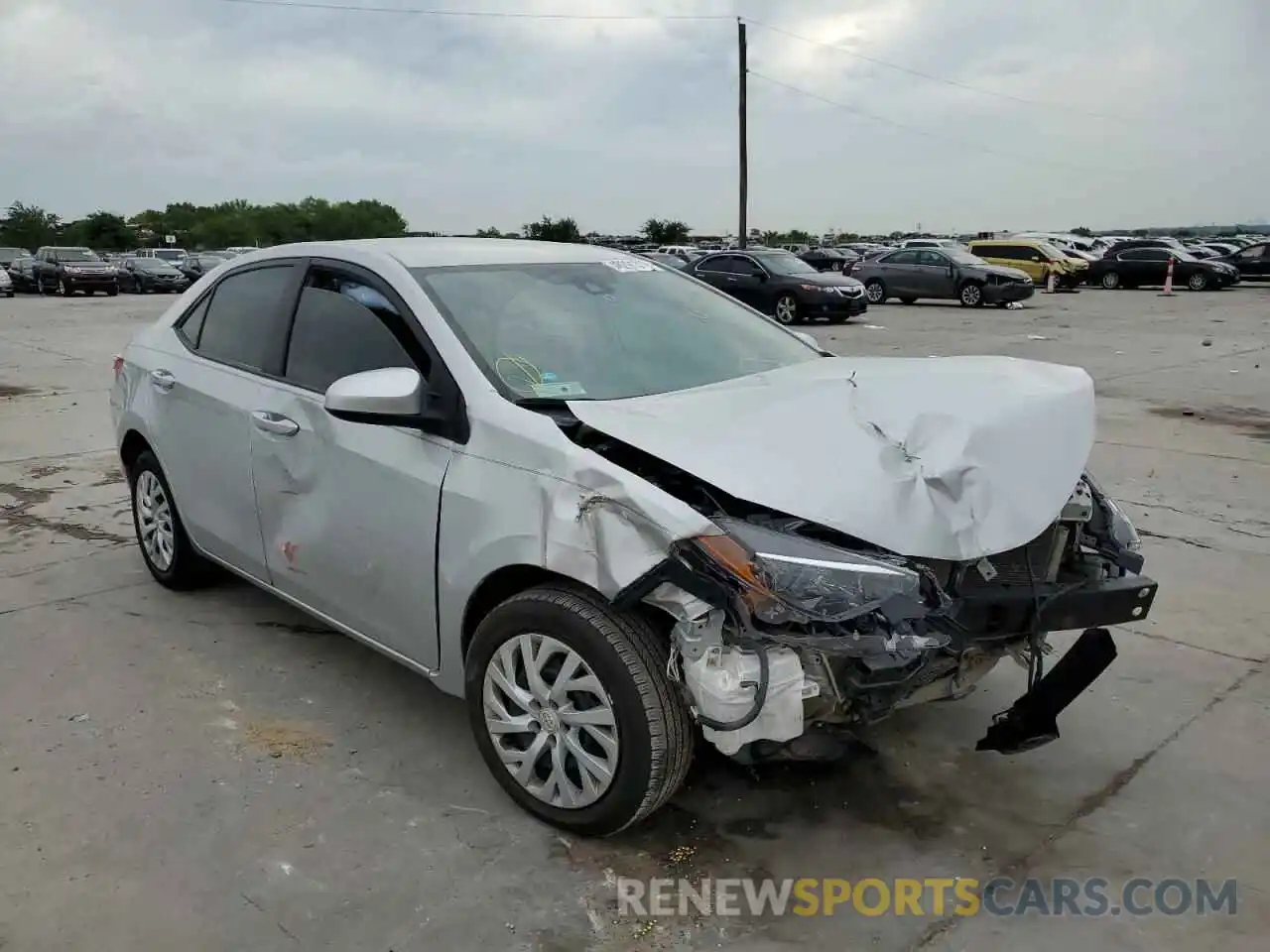 1 Photograph of a damaged car 5YFBURHE5KP872751 TOYOTA COROLLA 2019