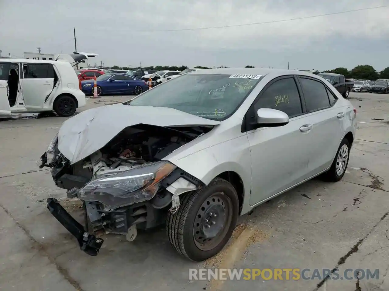 2 Photograph of a damaged car 5YFBURHE5KP872751 TOYOTA COROLLA 2019