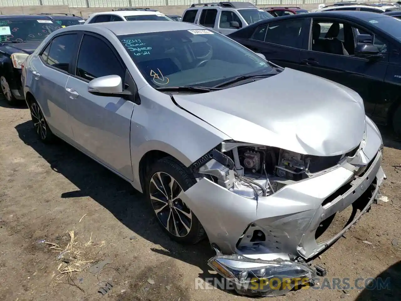 1 Photograph of a damaged car 5YFBURHE5KP872961 TOYOTA COROLLA 2019