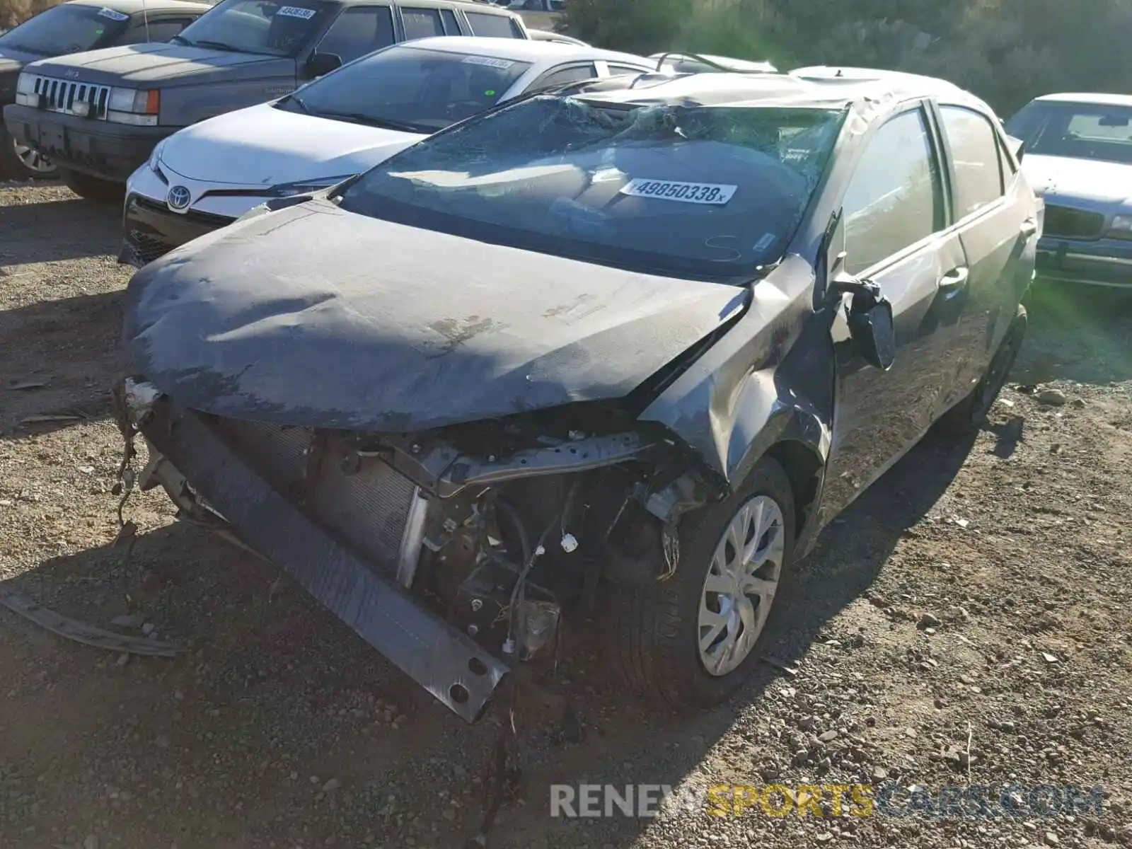 2 Photograph of a damaged car 5YFBURHE5KP873074 TOYOTA COROLLA 2019