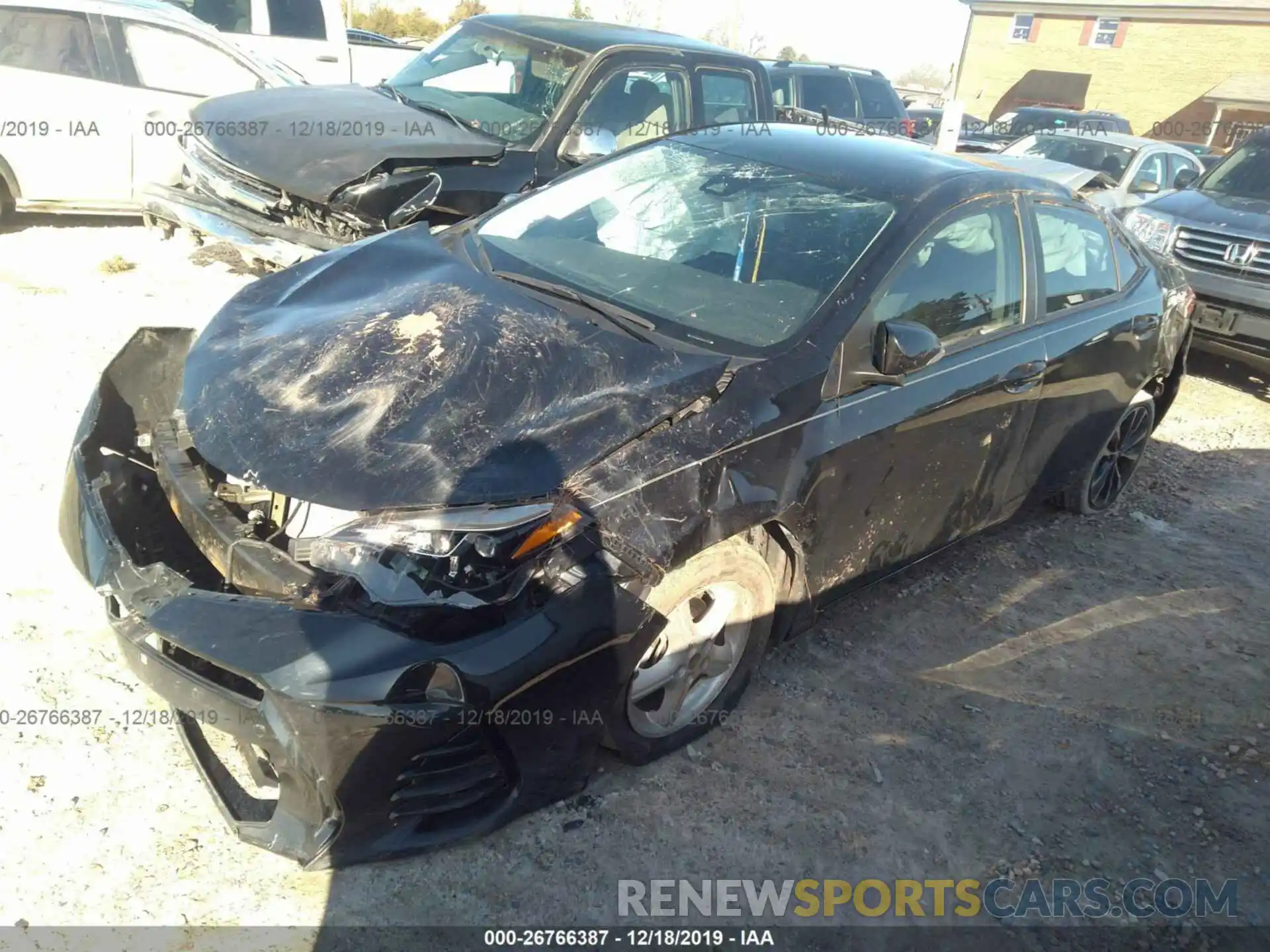 2 Photograph of a damaged car 5YFBURHE5KP873771 TOYOTA COROLLA 2019