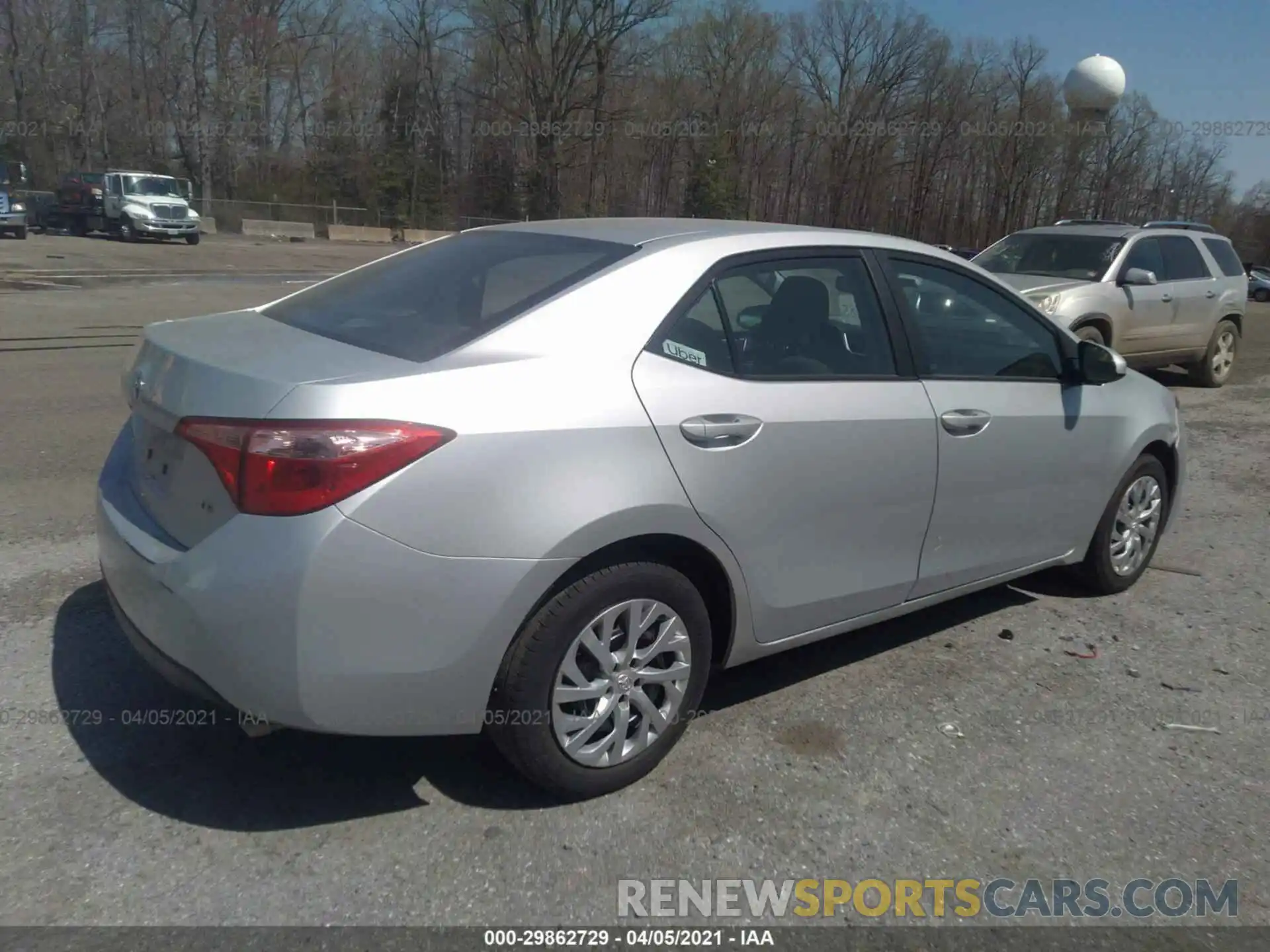 4 Photograph of a damaged car 5YFBURHE5KP873883 TOYOTA COROLLA 2019