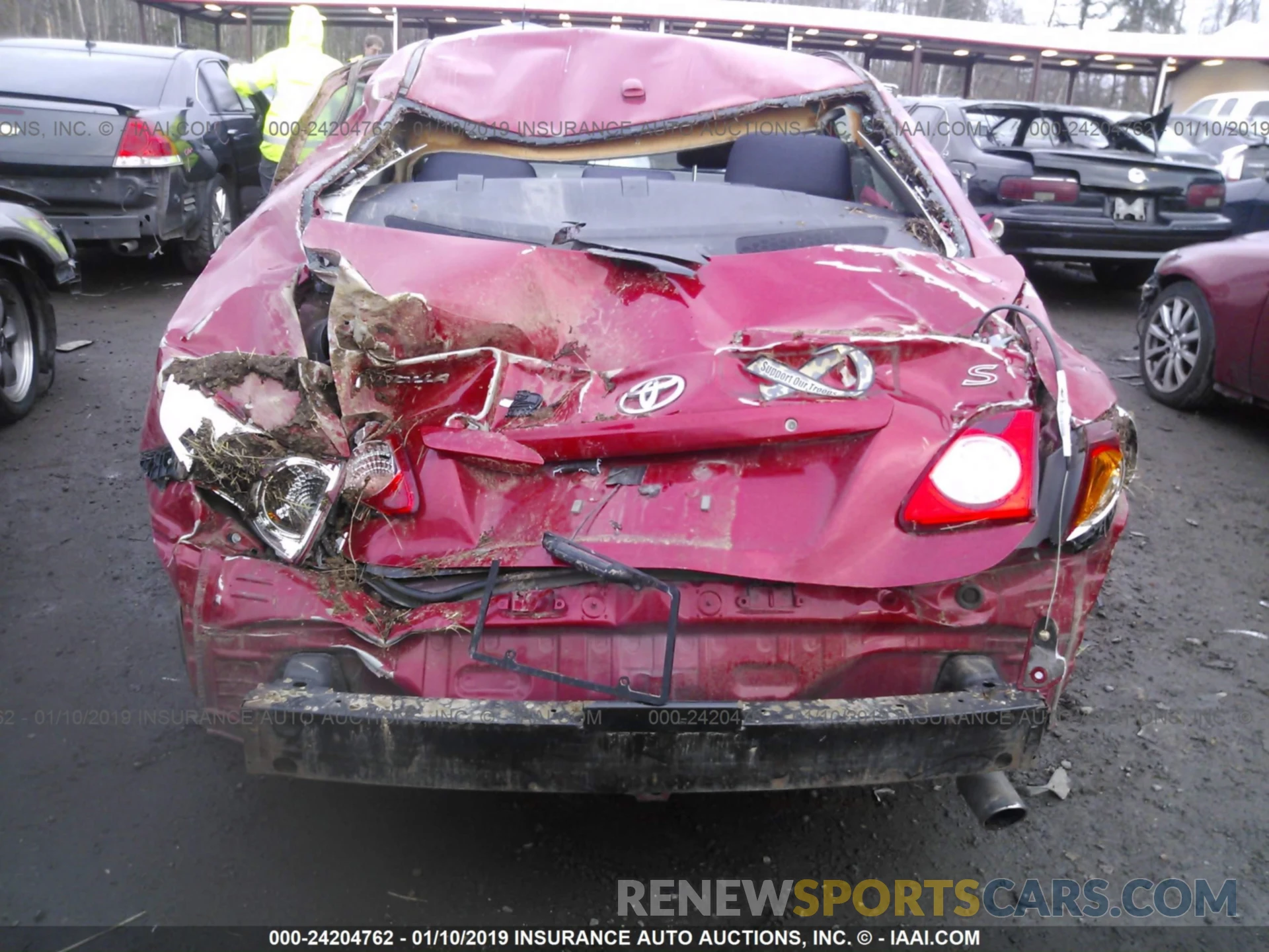 6 Фотография поврежденного автомобиля 5YFBURHE5KP874029 TOYOTA COROLLA 2019