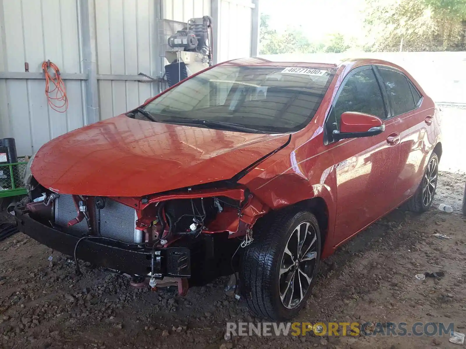 2 Photograph of a damaged car 5YFBURHE5KP874032 TOYOTA COROLLA 2019