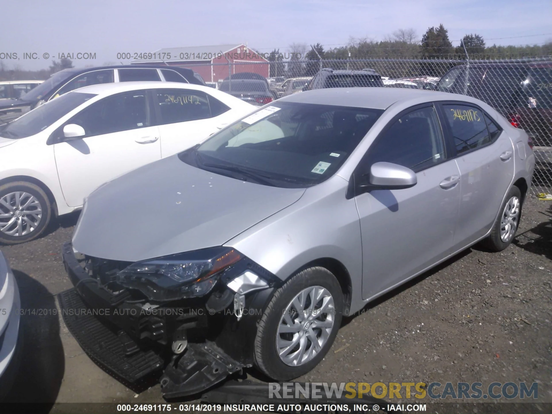 2 Photograph of a damaged car 5YFBURHE5KP874760 TOYOTA COROLLA 2019