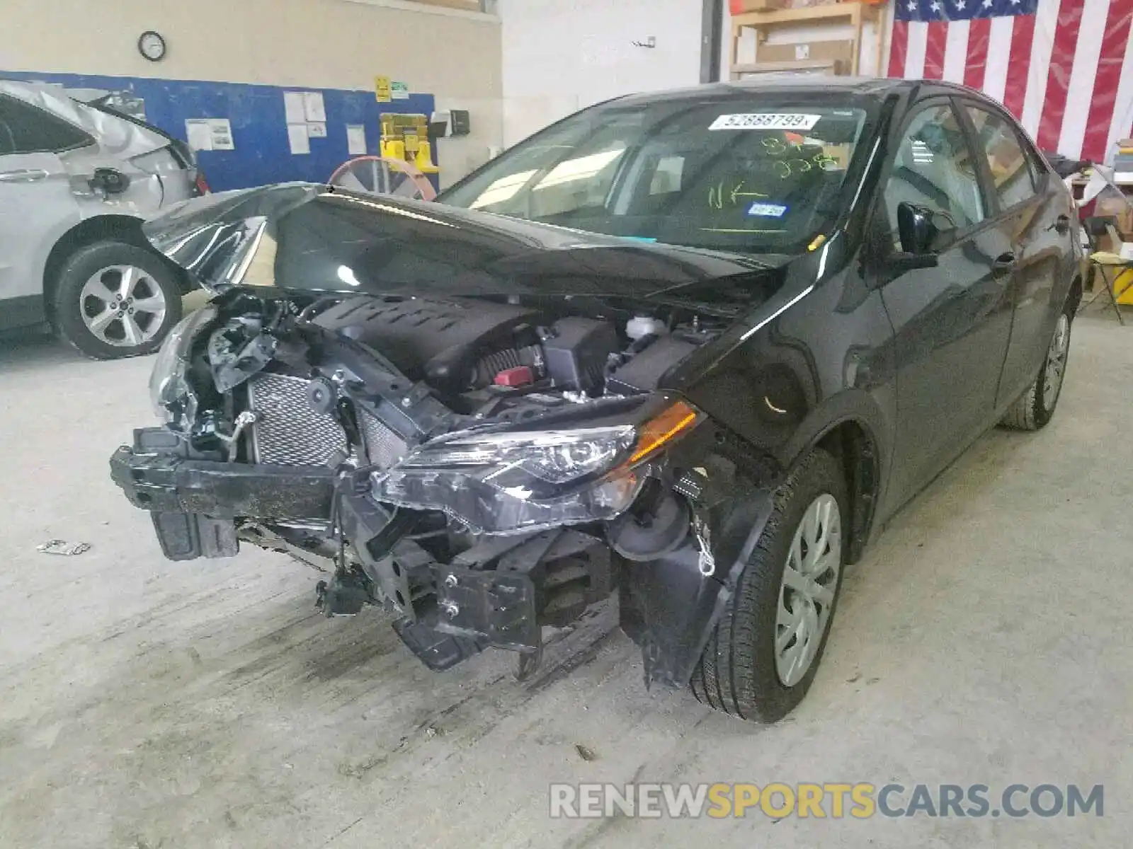 2 Photograph of a damaged car 5YFBURHE5KP875228 TOYOTA COROLLA 2019