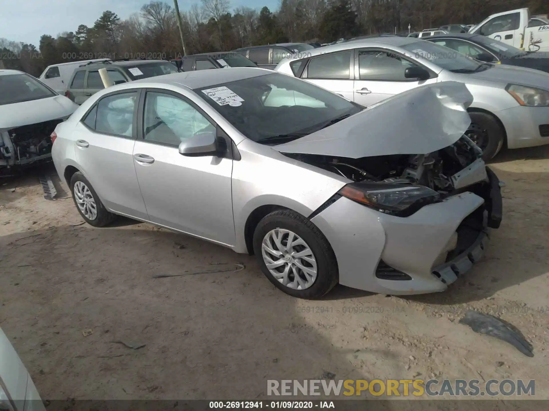 1 Photograph of a damaged car 5YFBURHE5KP875312 TOYOTA COROLLA 2019