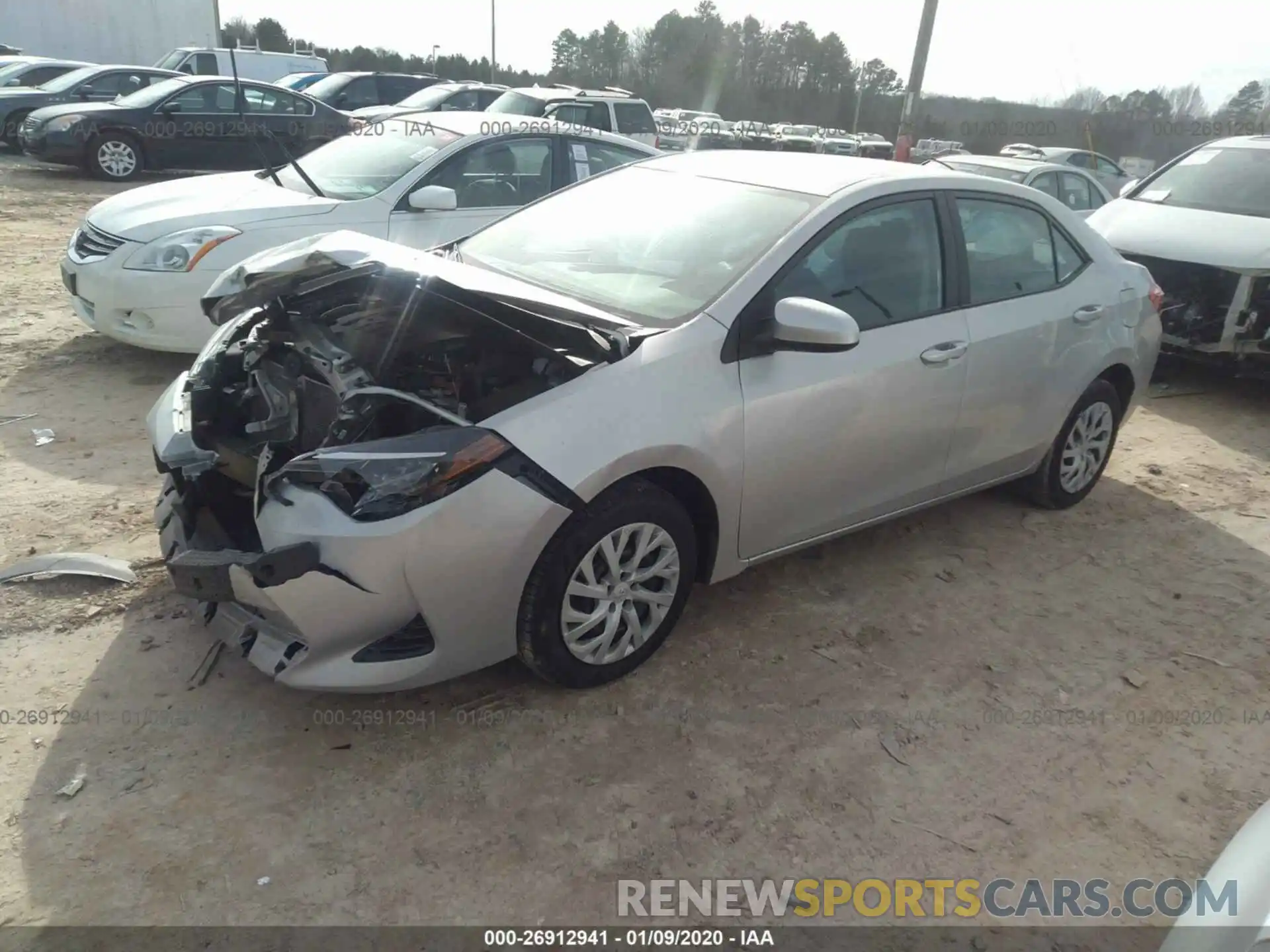 2 Photograph of a damaged car 5YFBURHE5KP875312 TOYOTA COROLLA 2019