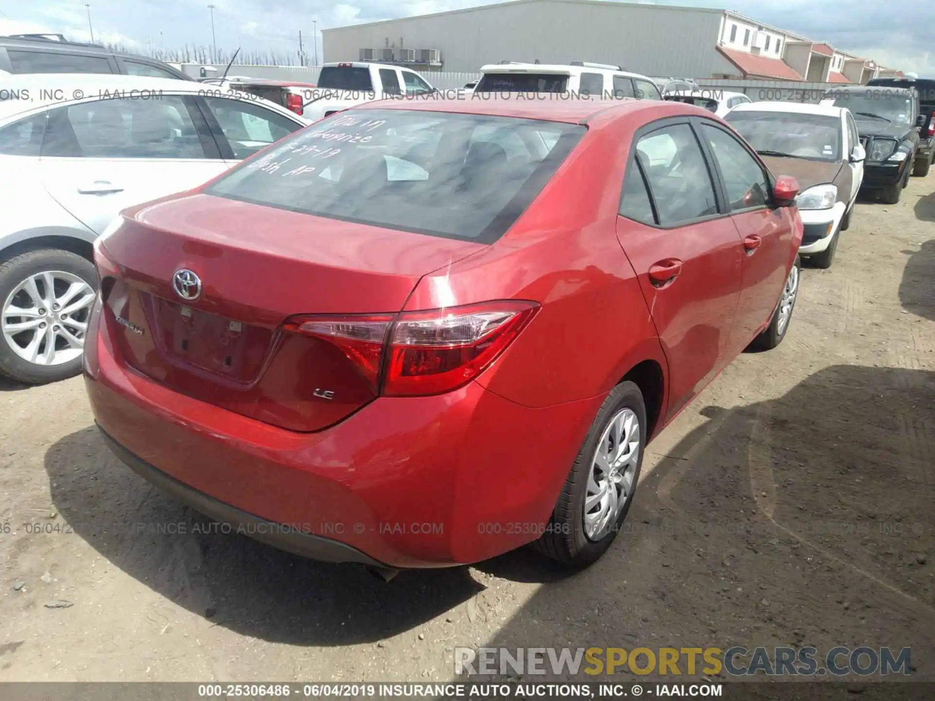 4 Photograph of a damaged car 5YFBURHE5KP875665 TOYOTA COROLLA 2019