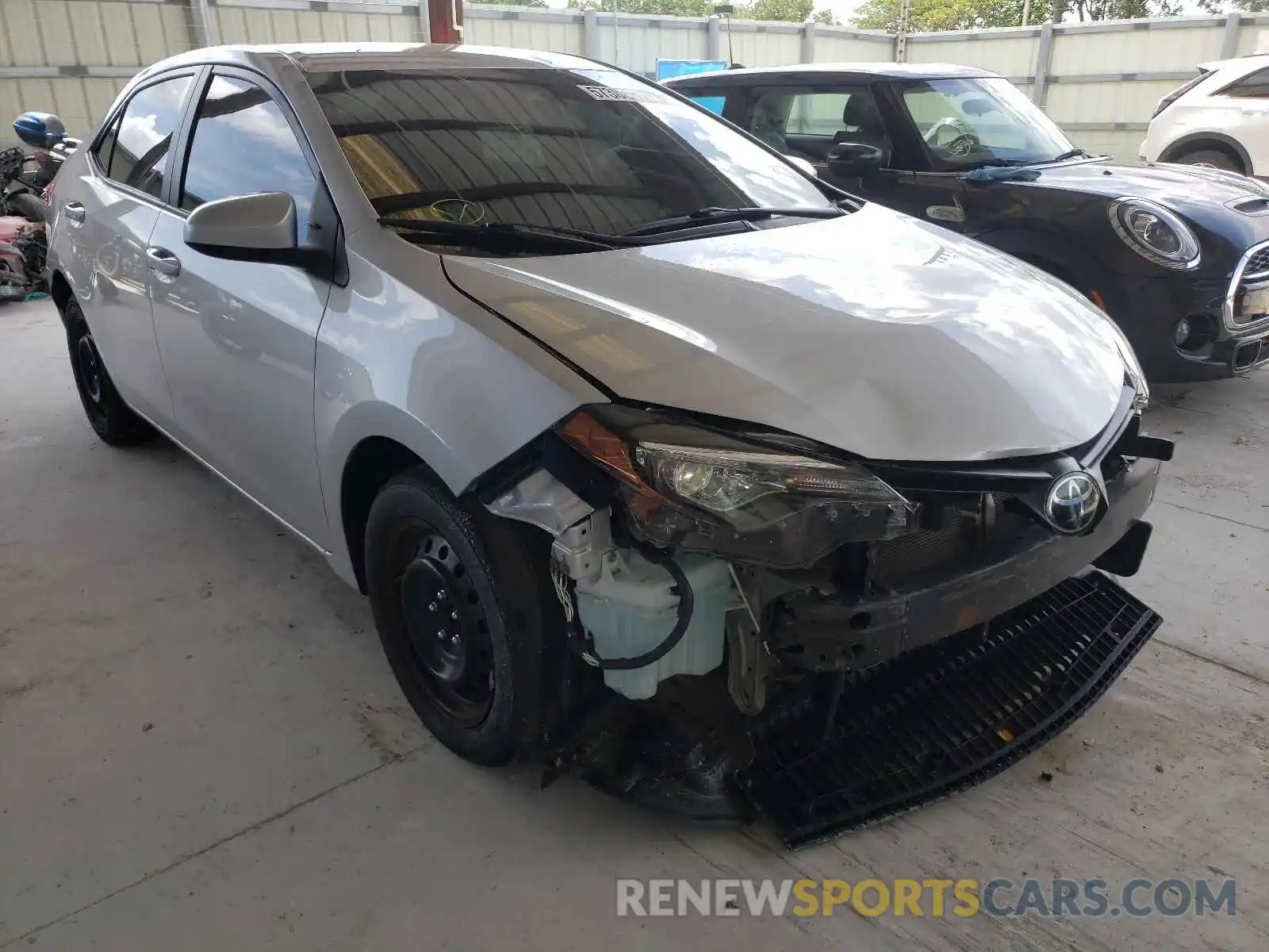 1 Photograph of a damaged car 5YFBURHE5KP875830 TOYOTA COROLLA 2019