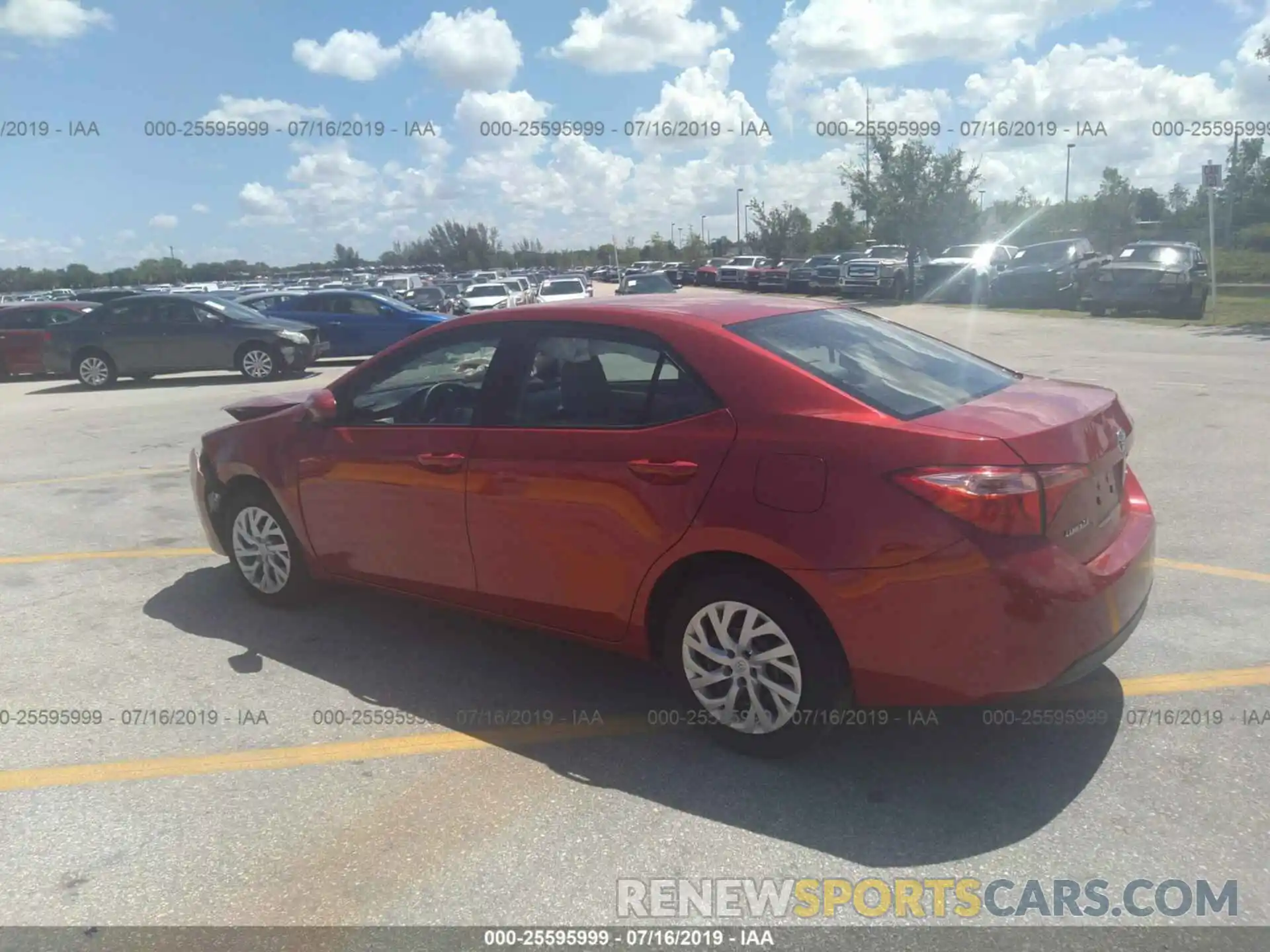 3 Photograph of a damaged car 5YFBURHE5KP875908 TOYOTA COROLLA 2019