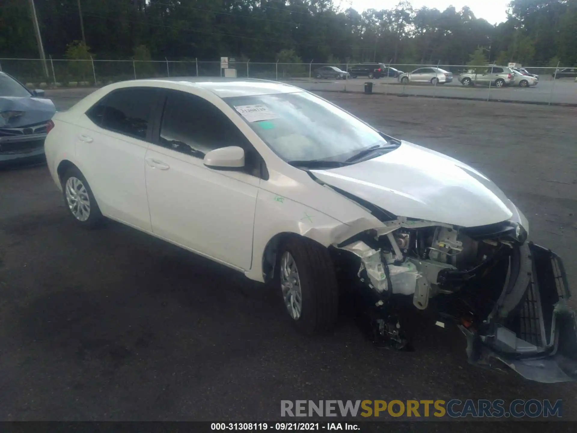 1 Photograph of a damaged car 5YFBURHE5KP875911 TOYOTA COROLLA 2019