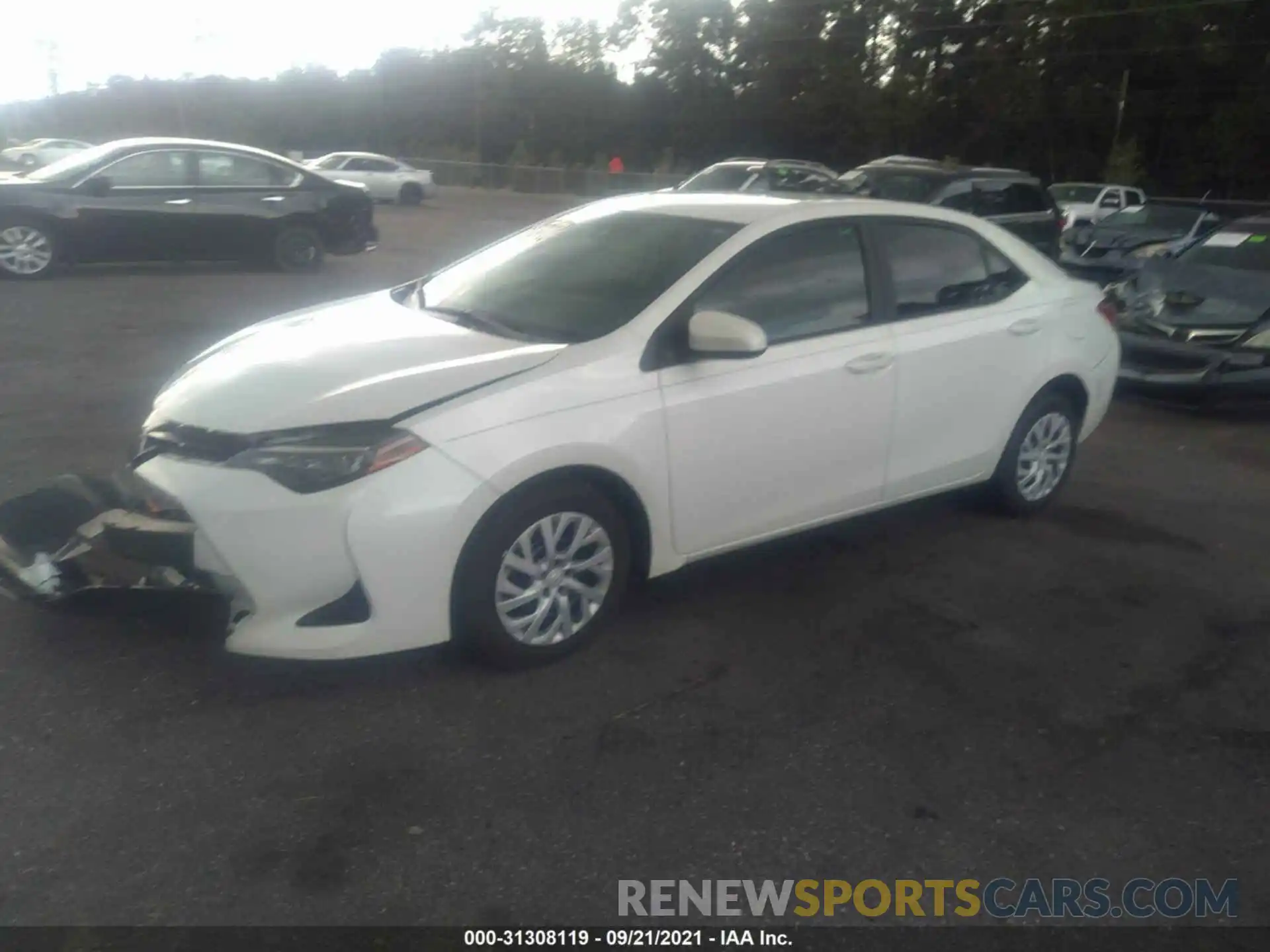 2 Photograph of a damaged car 5YFBURHE5KP875911 TOYOTA COROLLA 2019