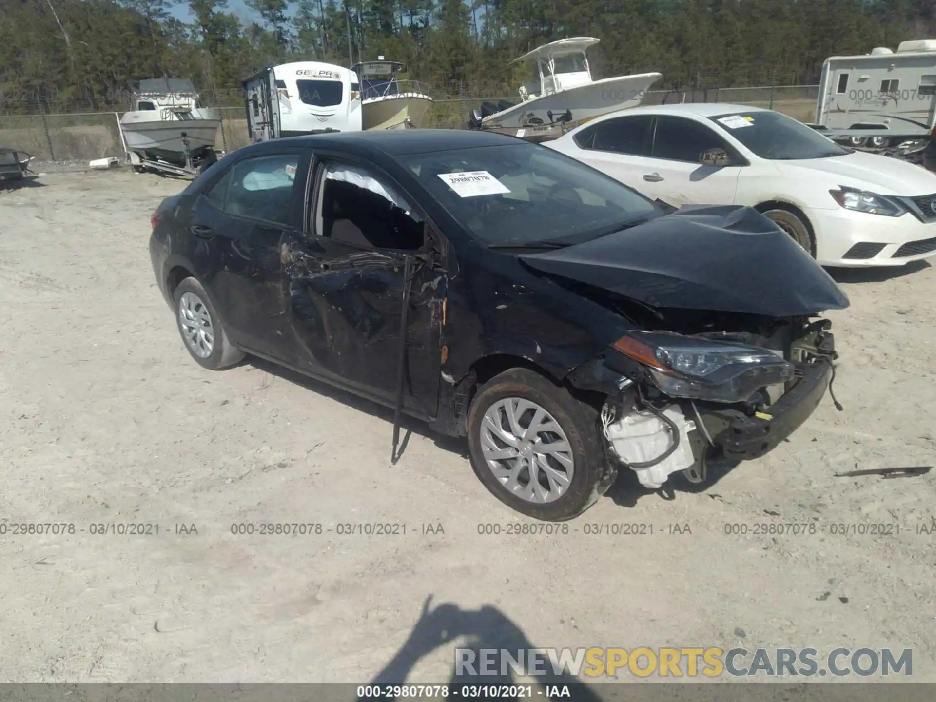 1 Photograph of a damaged car 5YFBURHE5KP876119 TOYOTA COROLLA 2019