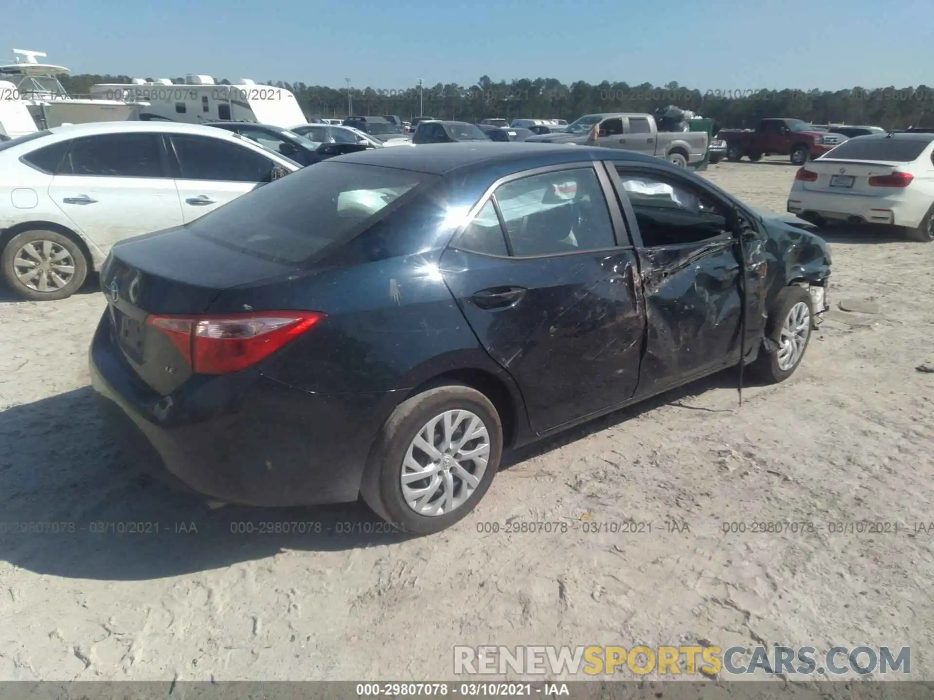 4 Photograph of a damaged car 5YFBURHE5KP876119 TOYOTA COROLLA 2019