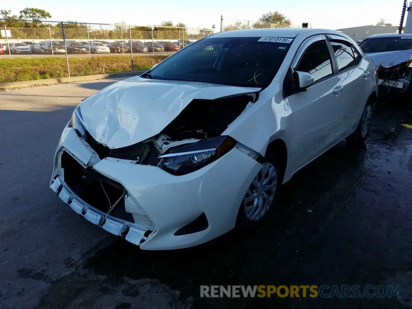 2 Photograph of a damaged car 5YFBURHE5KP876279 TOYOTA COROLLA 2019