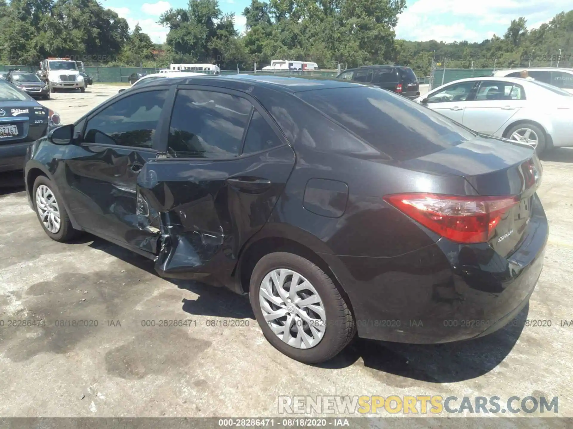 3 Photograph of a damaged car 5YFBURHE5KP876850 TOYOTA COROLLA 2019