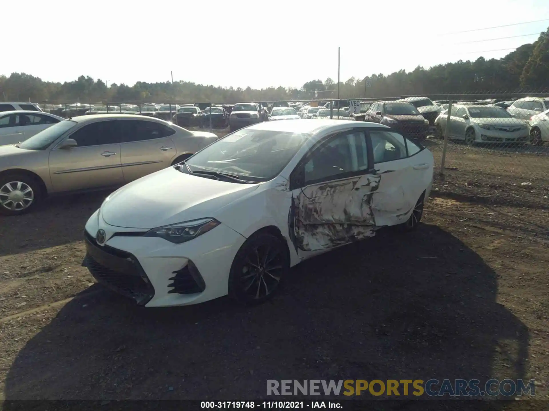 2 Photograph of a damaged car 5YFBURHE5KP876976 TOYOTA COROLLA 2019