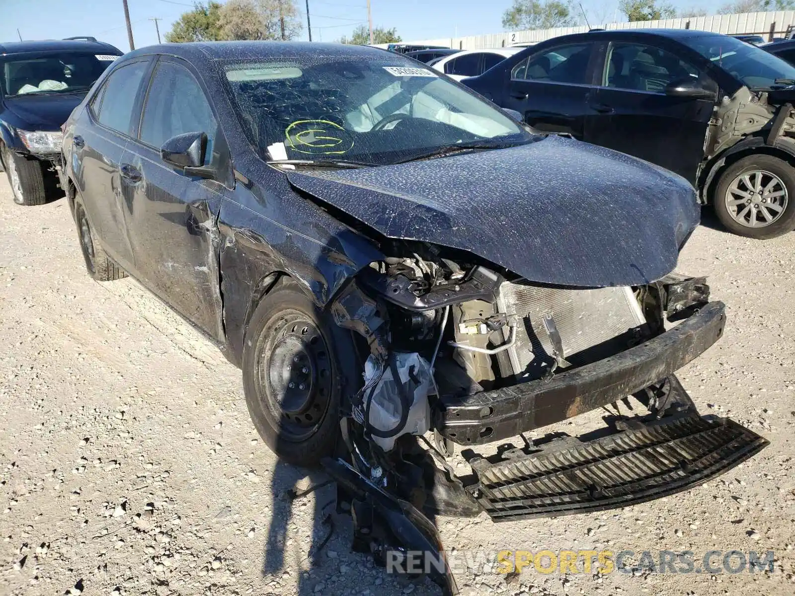 1 Photograph of a damaged car 5YFBURHE5KP877335 TOYOTA COROLLA 2019