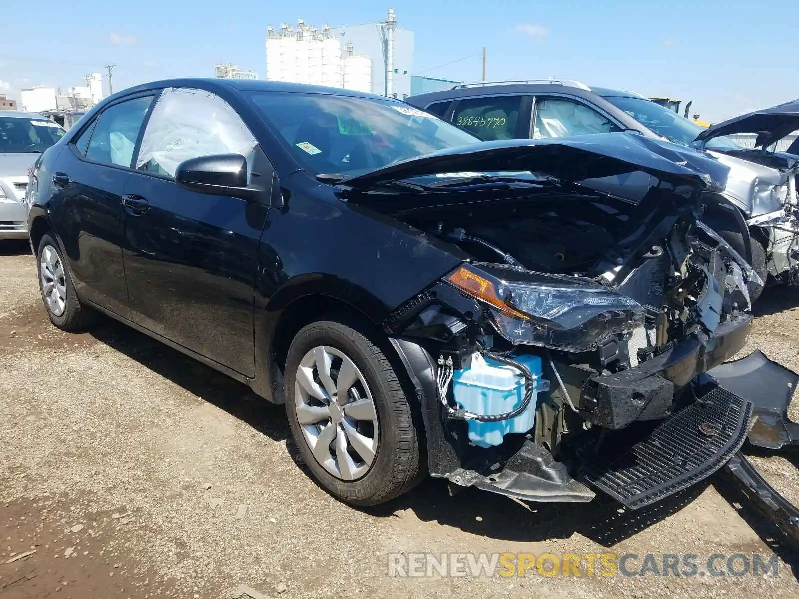 1 Photograph of a damaged car 5YFBURHE5KP877500 TOYOTA COROLLA 2019