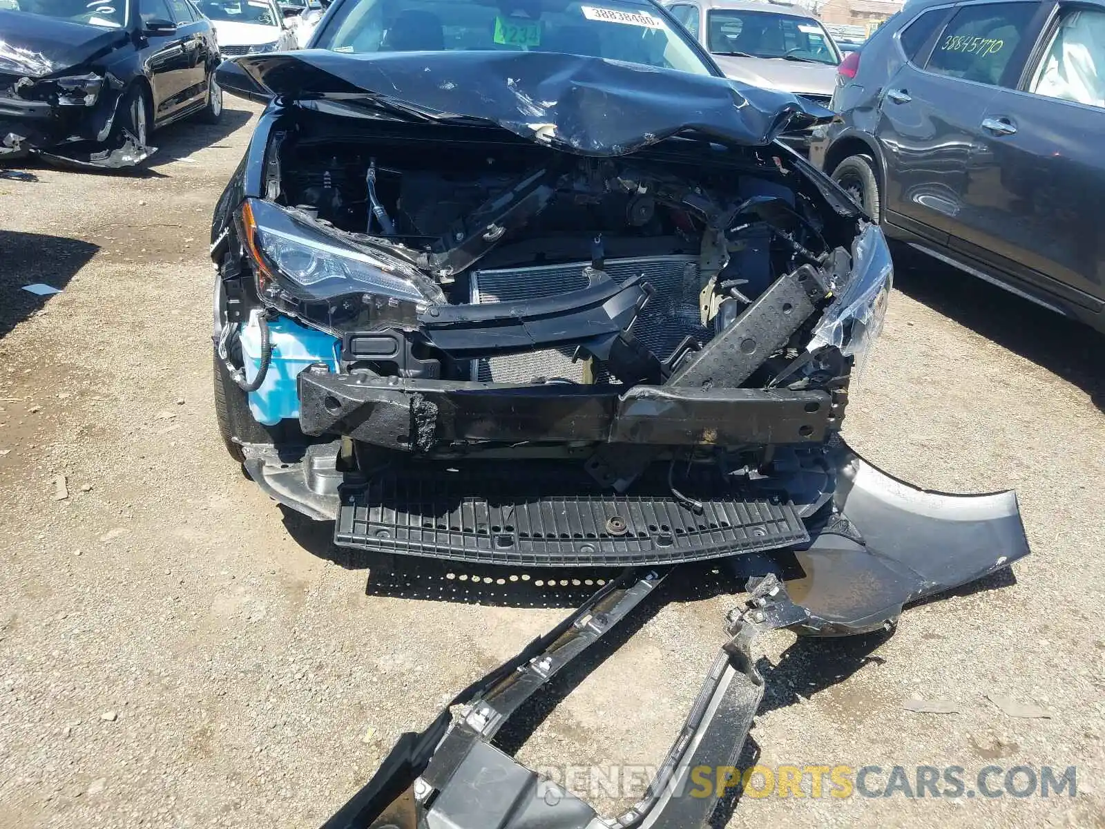 9 Photograph of a damaged car 5YFBURHE5KP877500 TOYOTA COROLLA 2019