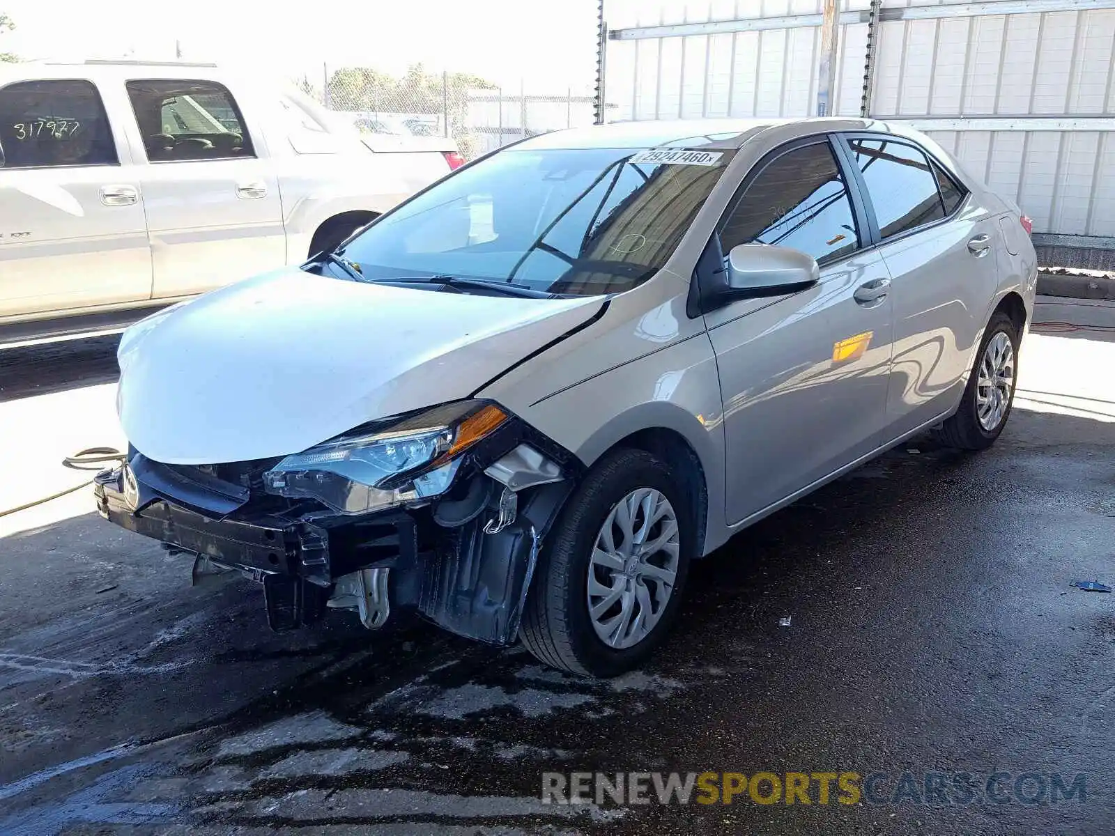 2 Photograph of a damaged car 5YFBURHE5KP877559 TOYOTA COROLLA 2019