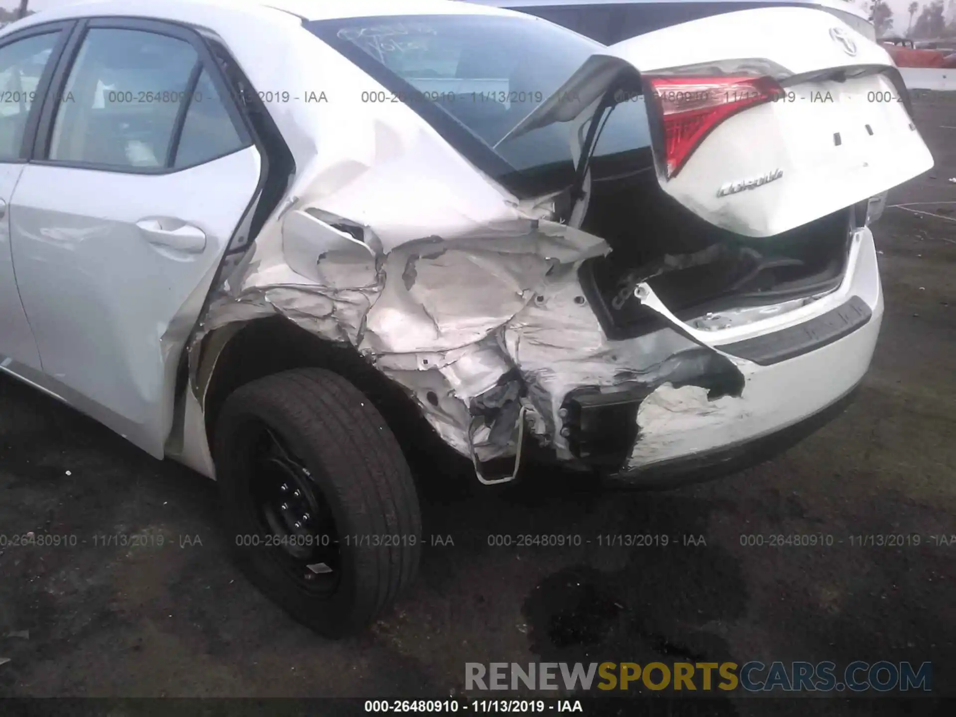 6 Photograph of a damaged car 5YFBURHE5KP877786 TOYOTA COROLLA 2019