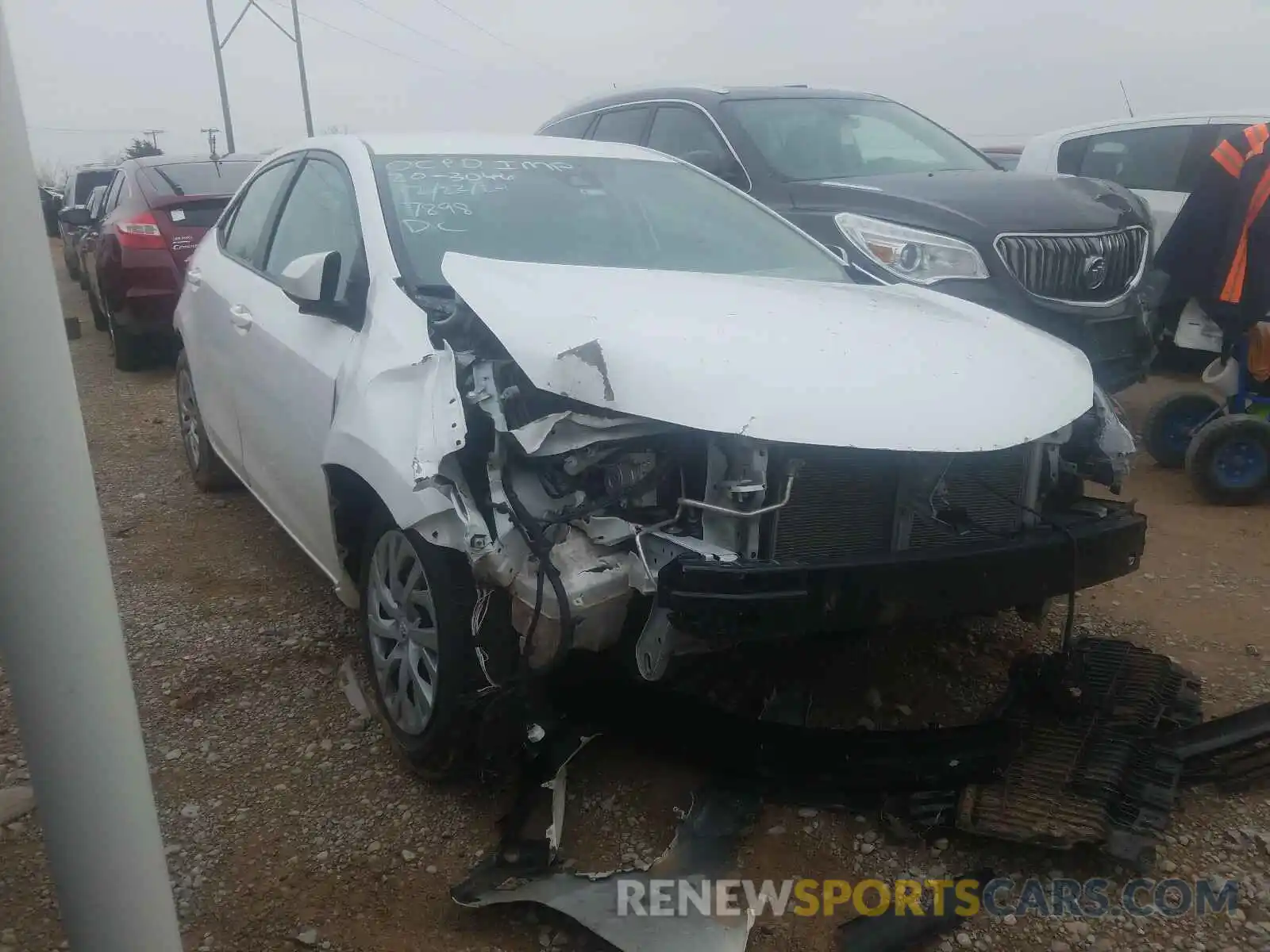 1 Photograph of a damaged car 5YFBURHE5KP877898 TOYOTA COROLLA 2019