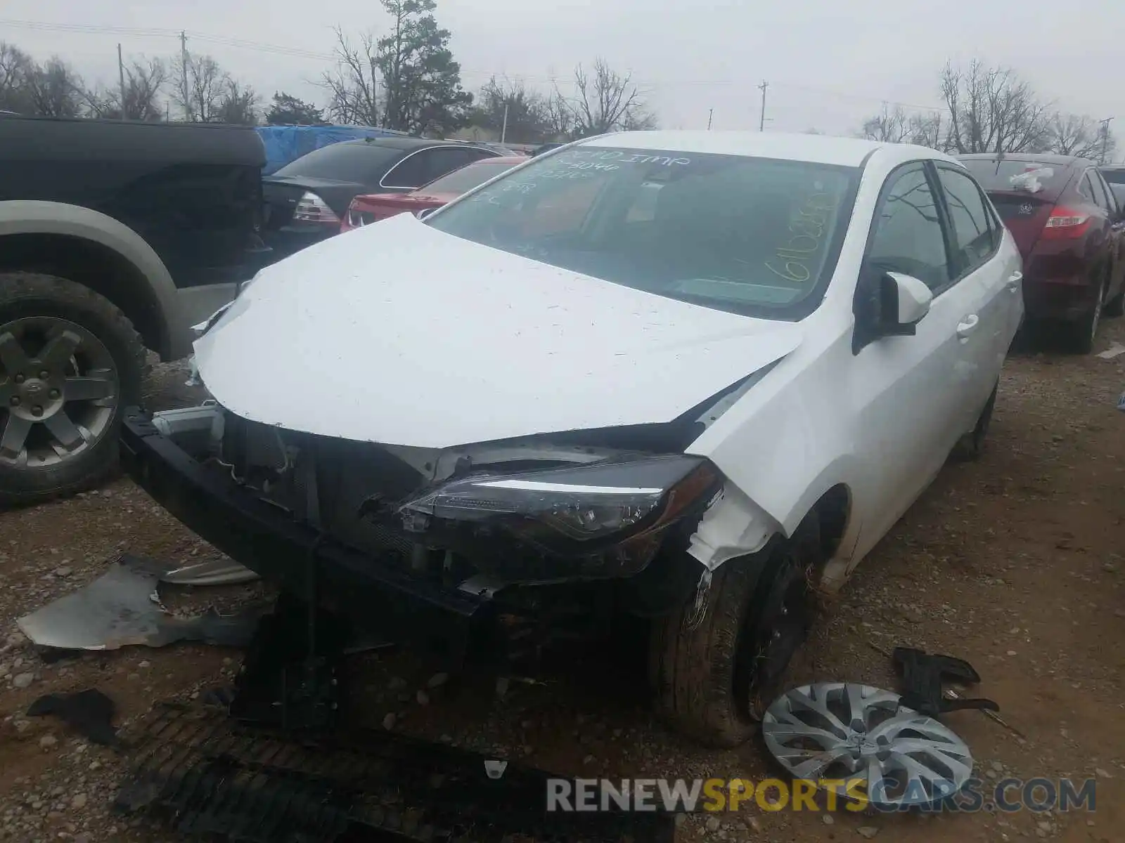 2 Photograph of a damaged car 5YFBURHE5KP877898 TOYOTA COROLLA 2019